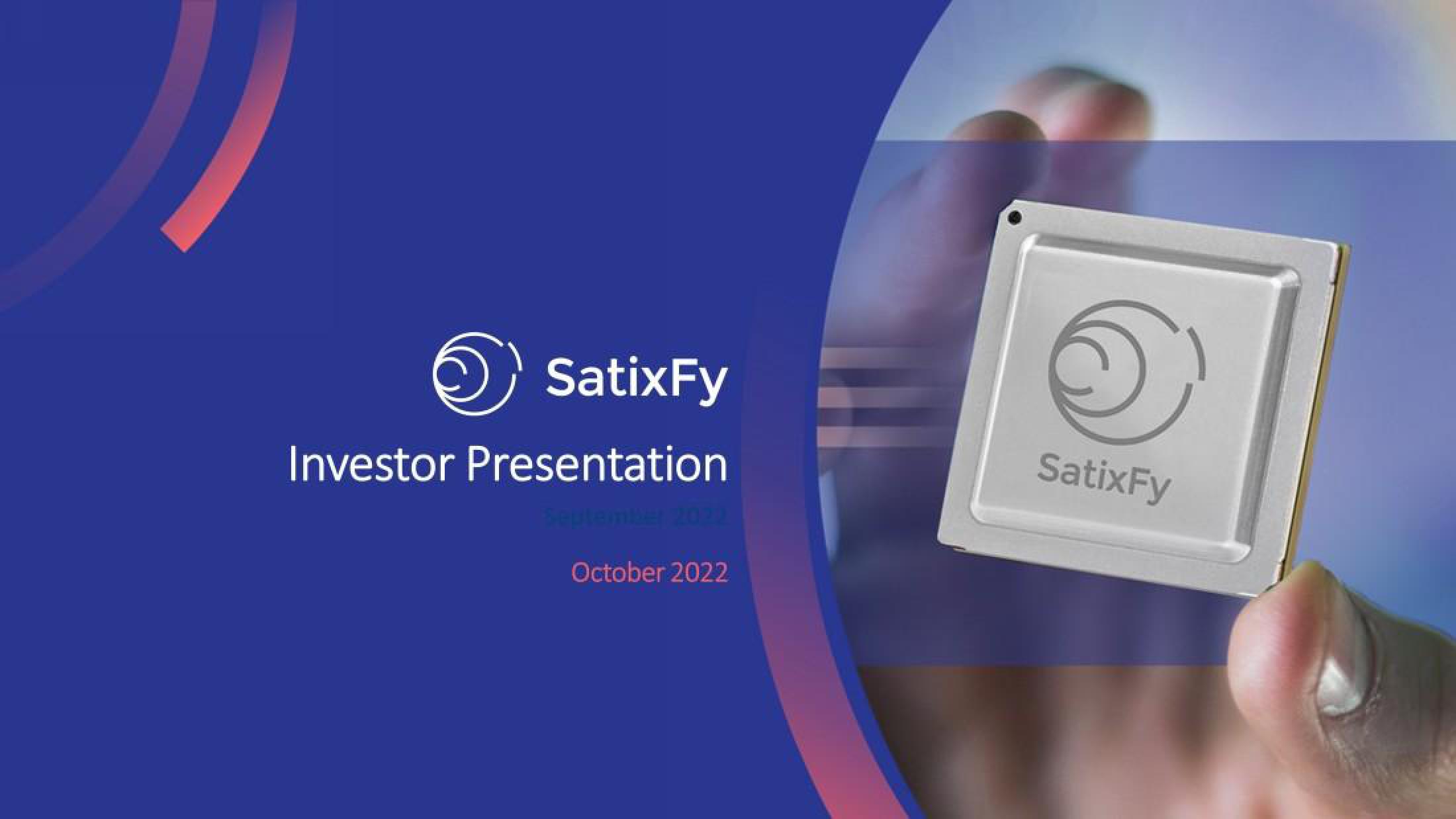 SatixFy Investor Presentation Deck image