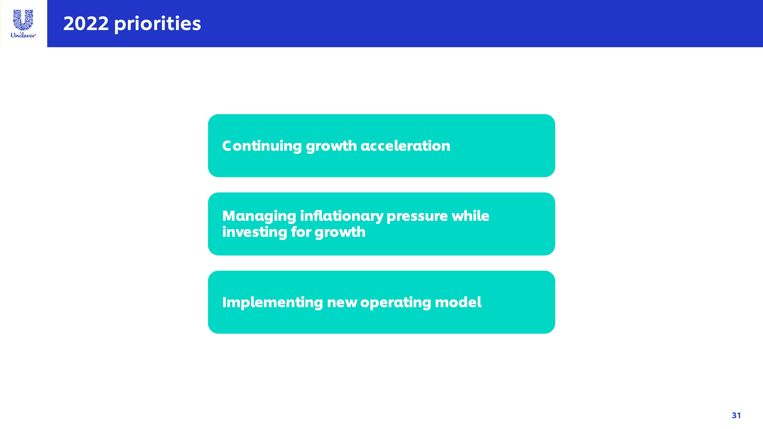 Unilever Investor Conference Presentation Deck slide image #31