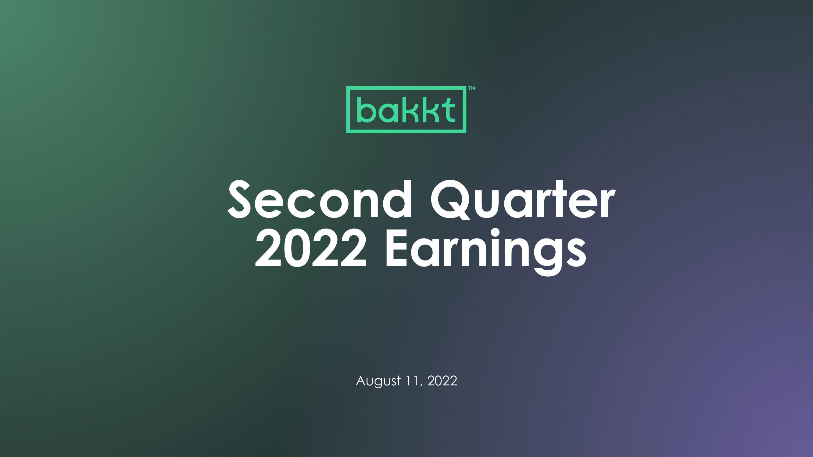 Bakkt Results Presentation Deck image