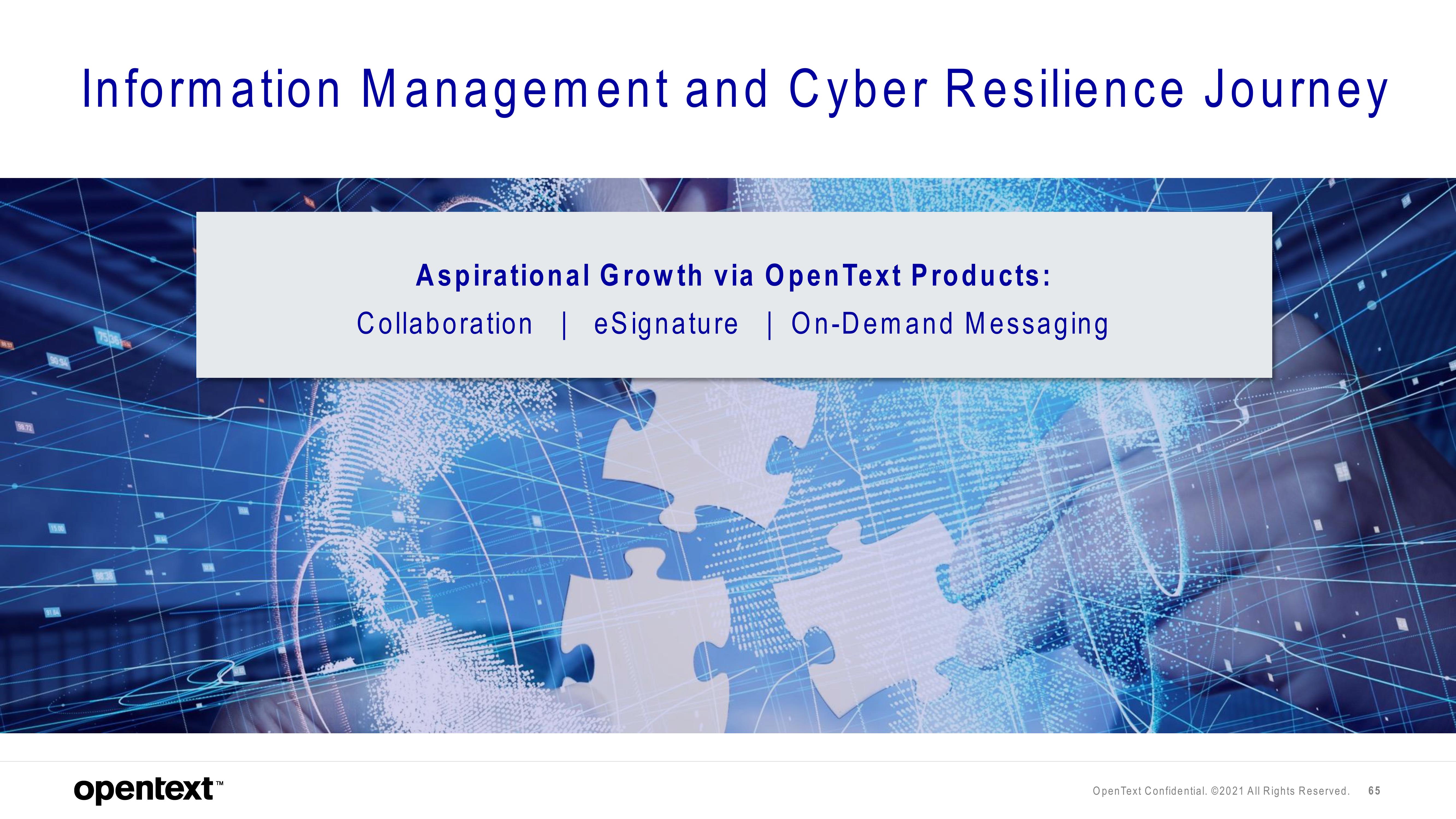 OpenText Investor Day Presentation Deck slide image #65