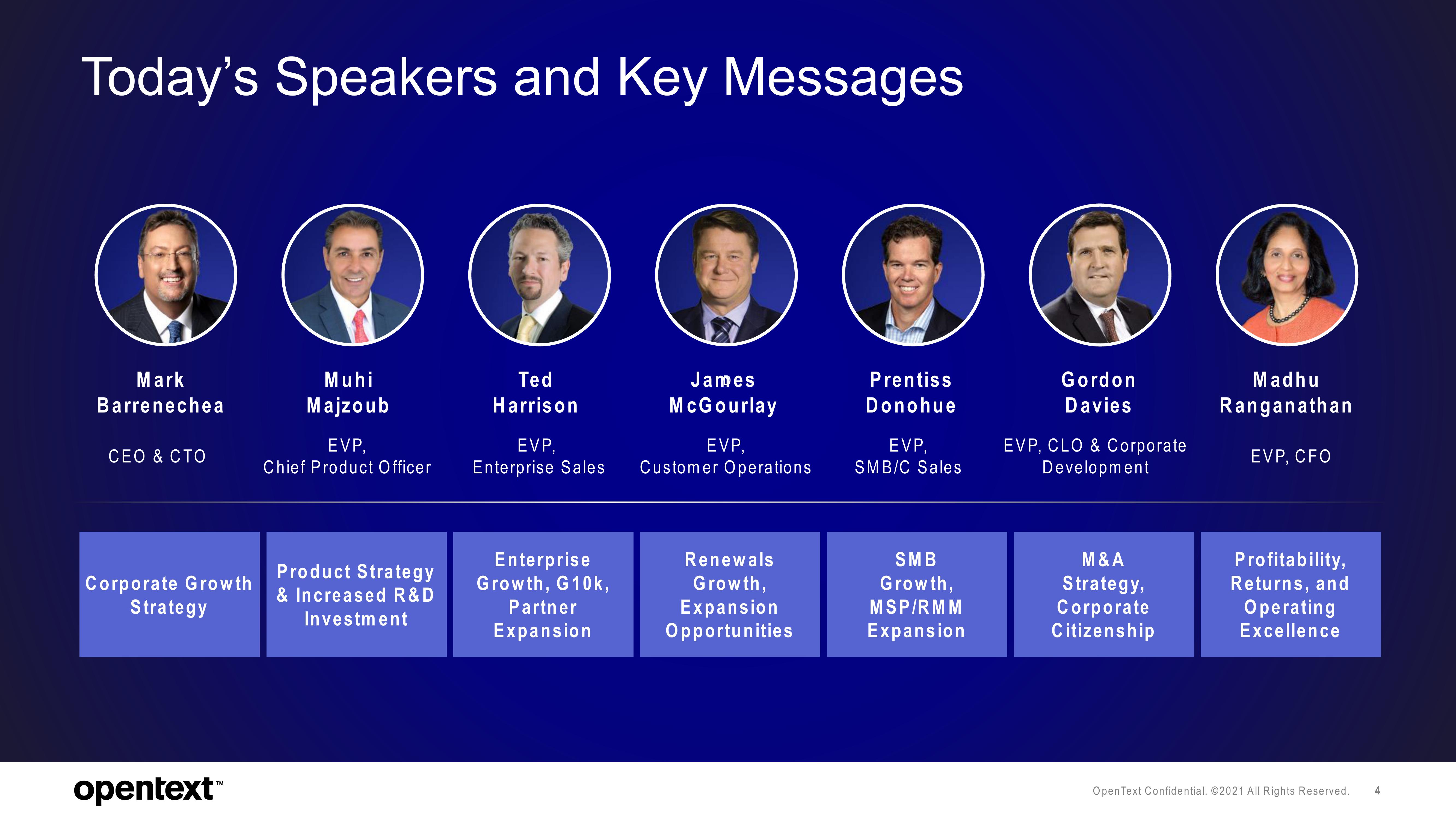 OpenText Investor Day Presentation Deck slide image #4