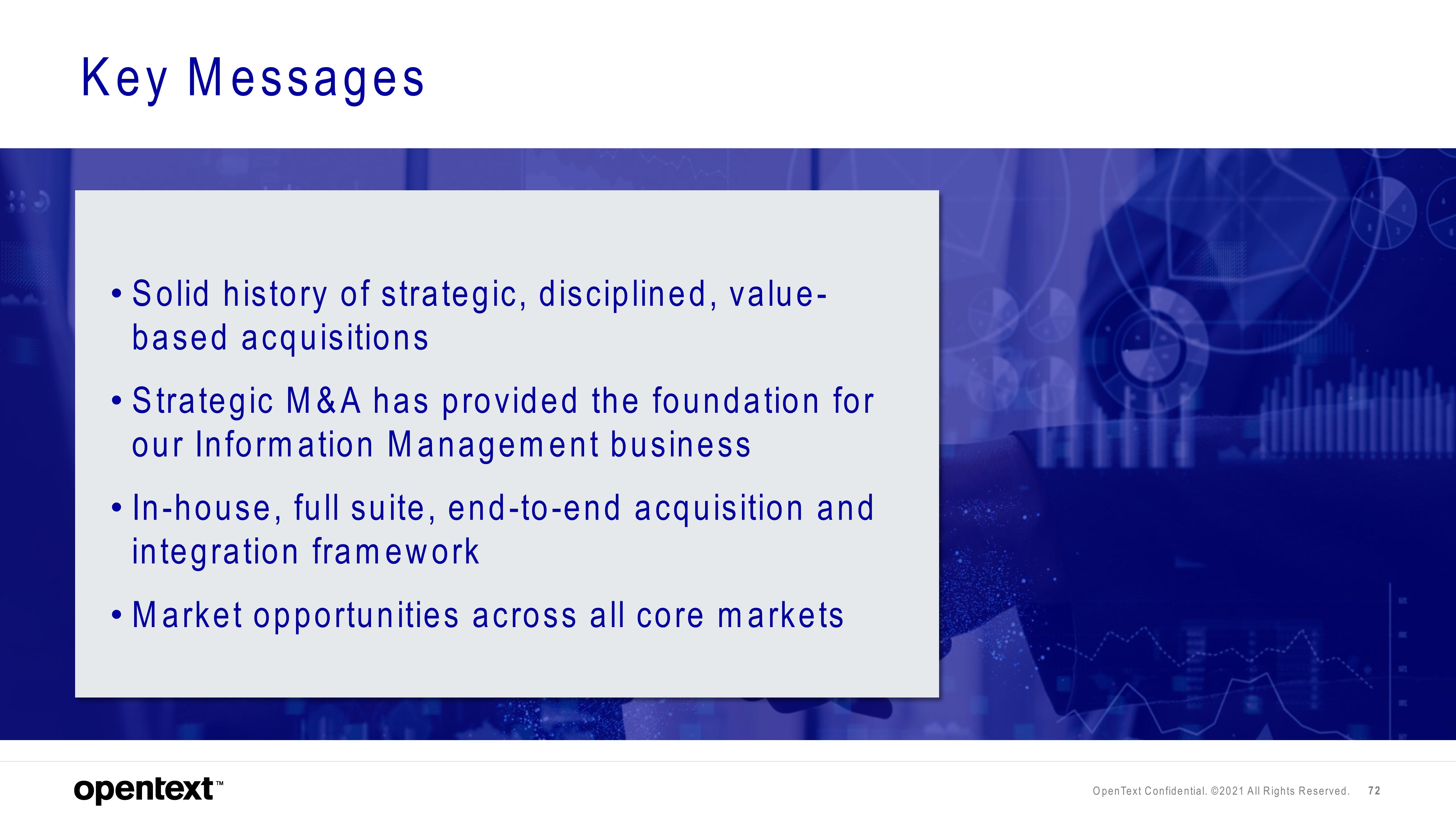 OpenText Investor Day Presentation Deck slide image #72