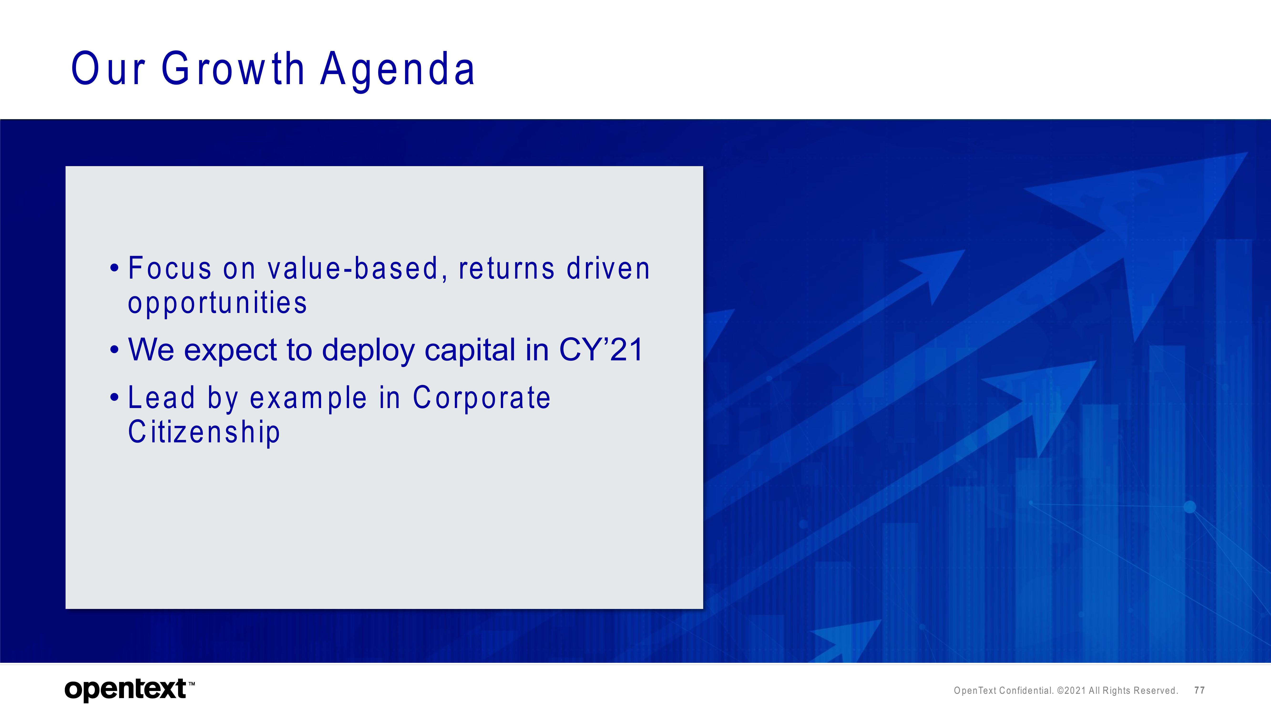 OpenText Investor Day Presentation Deck slide image #77