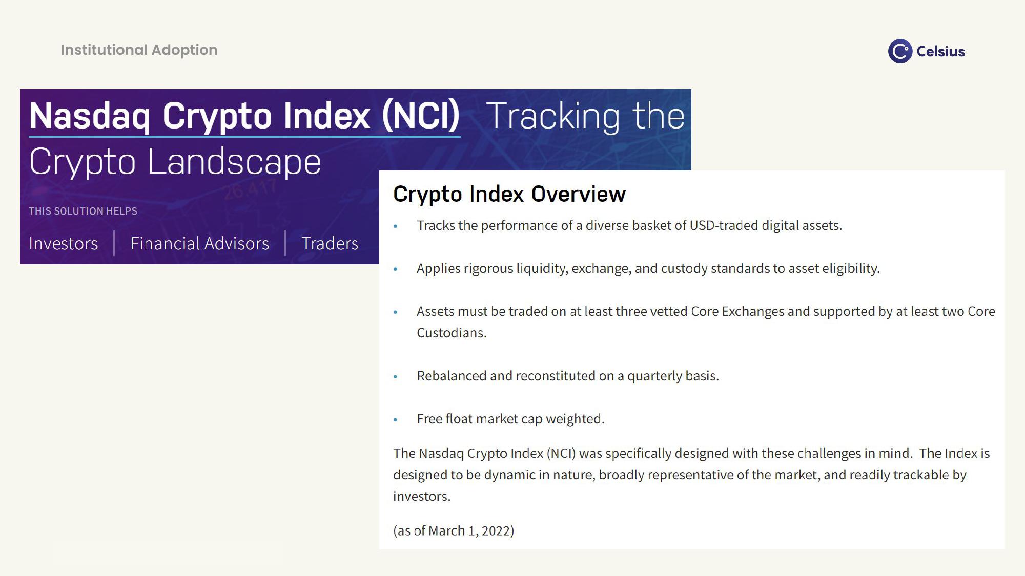 Celsius Network Market Presentation Deck slide image #10