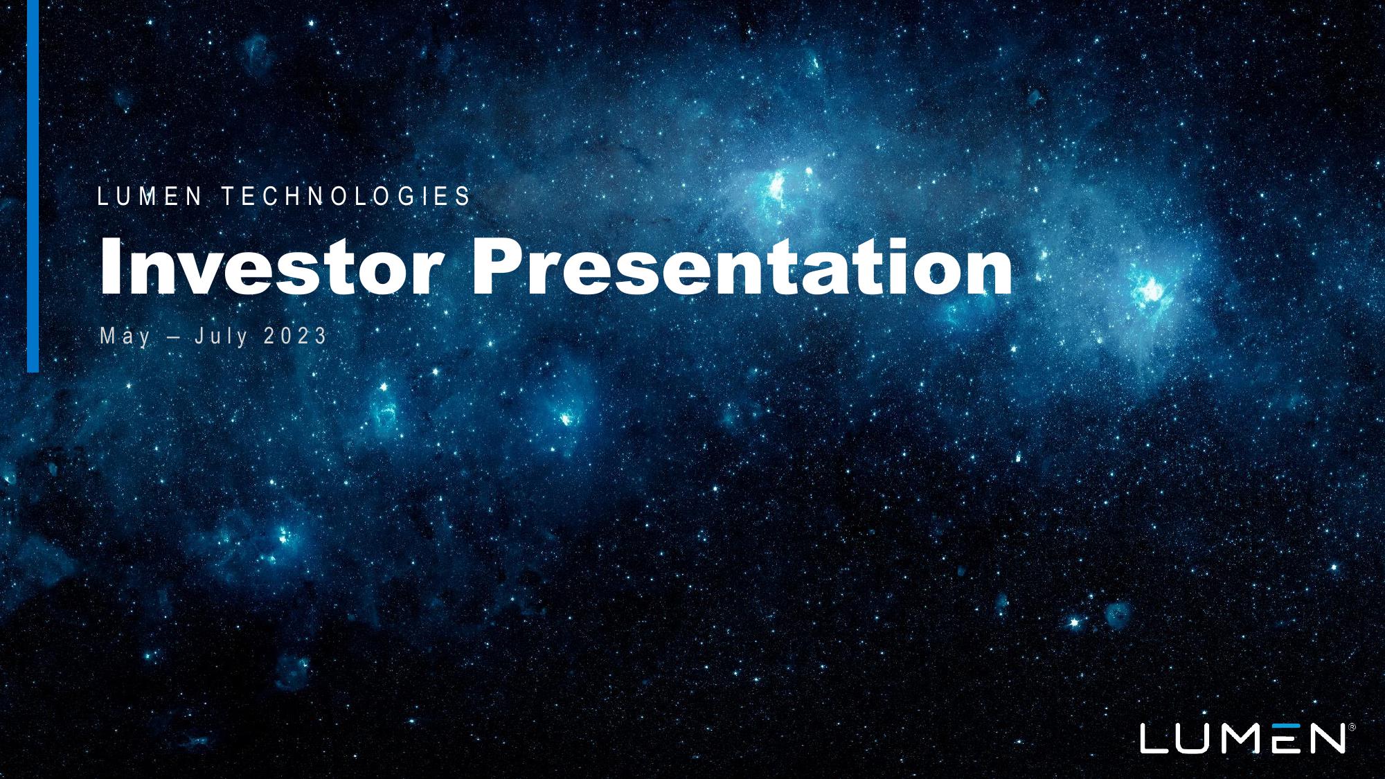 Lumen Investor Presentation Deck image