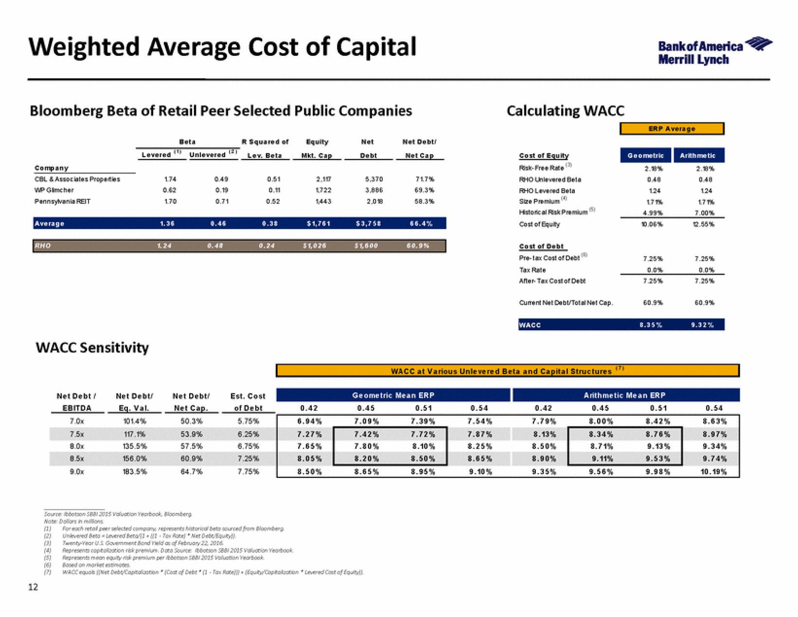 Bank of America Investment Banking Pitch Book slide image #19