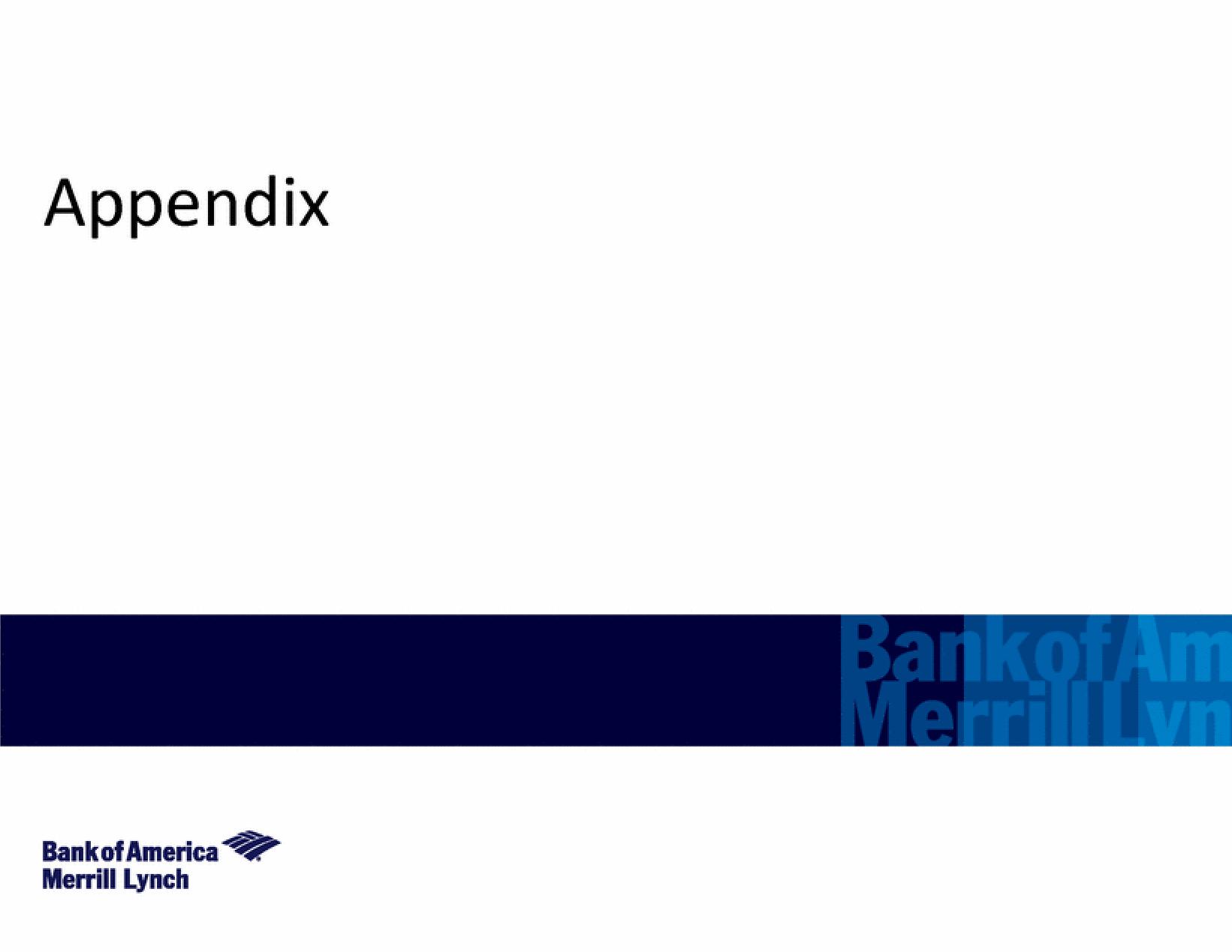 Bank of America Investment Banking Pitch Book slide image #18