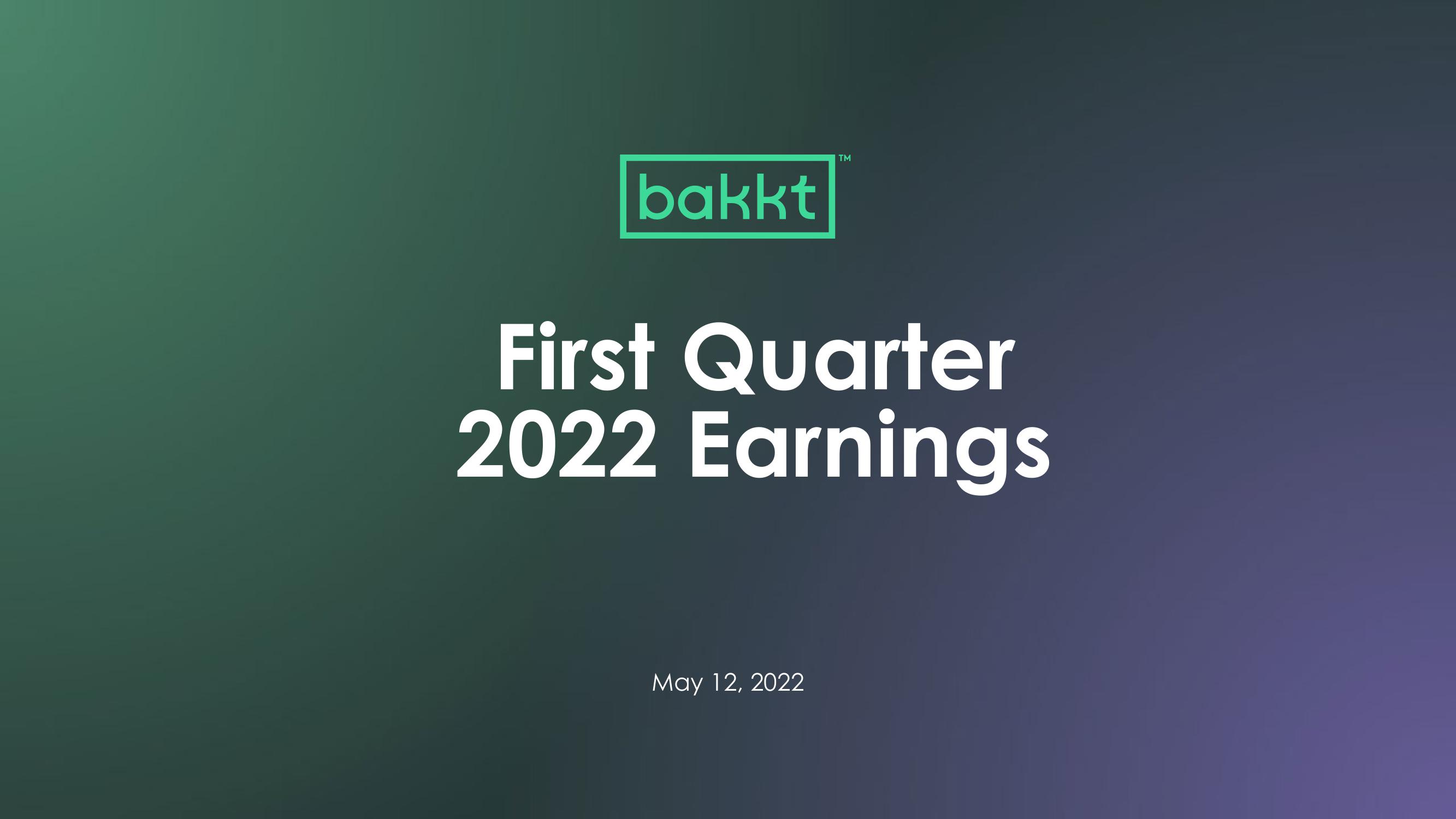 Bakkt Results Presentation Deck image