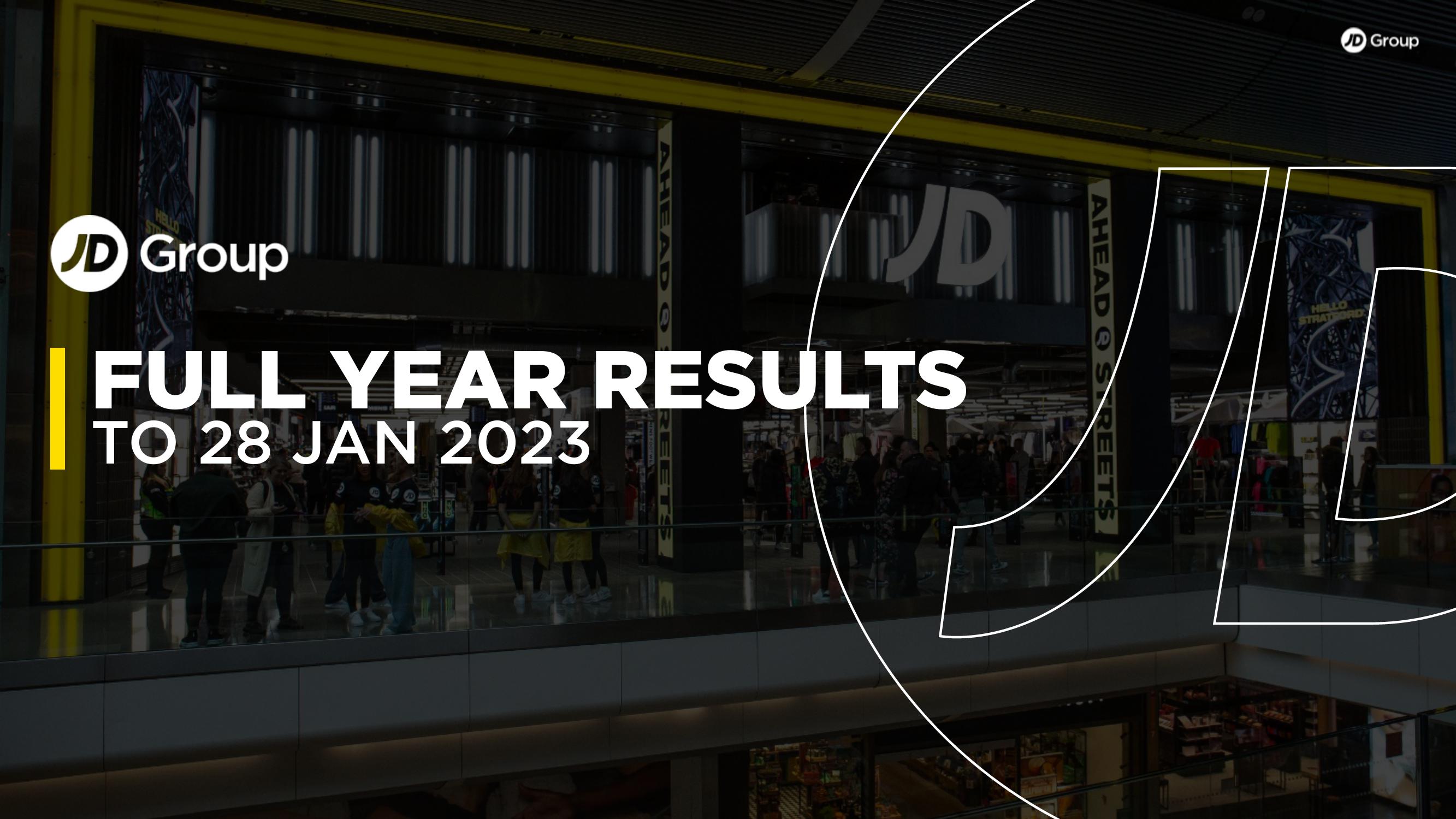 JD Sports Results Presentation Deck image