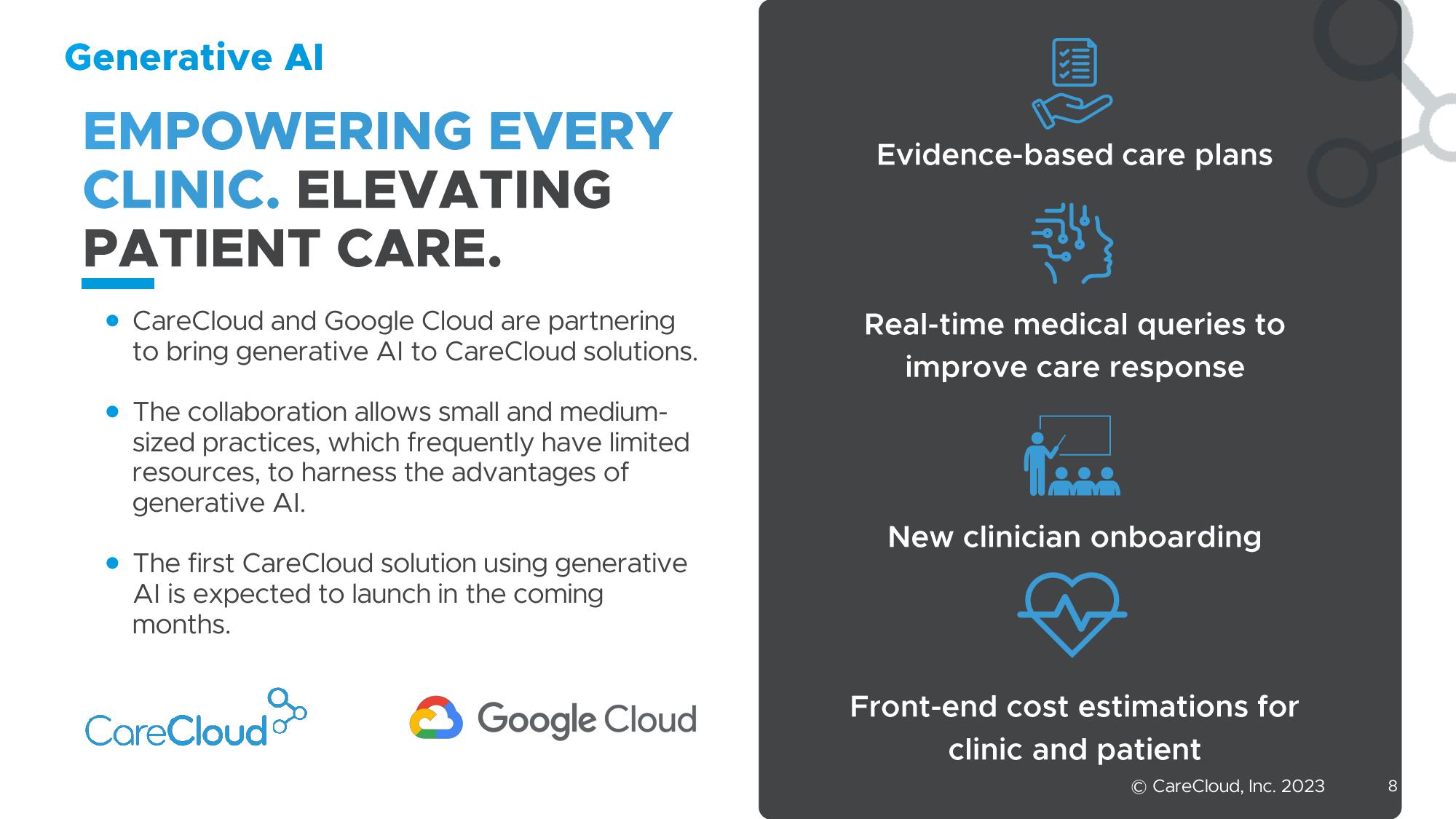 CareCloud Investor Presentation Deck slide image #9