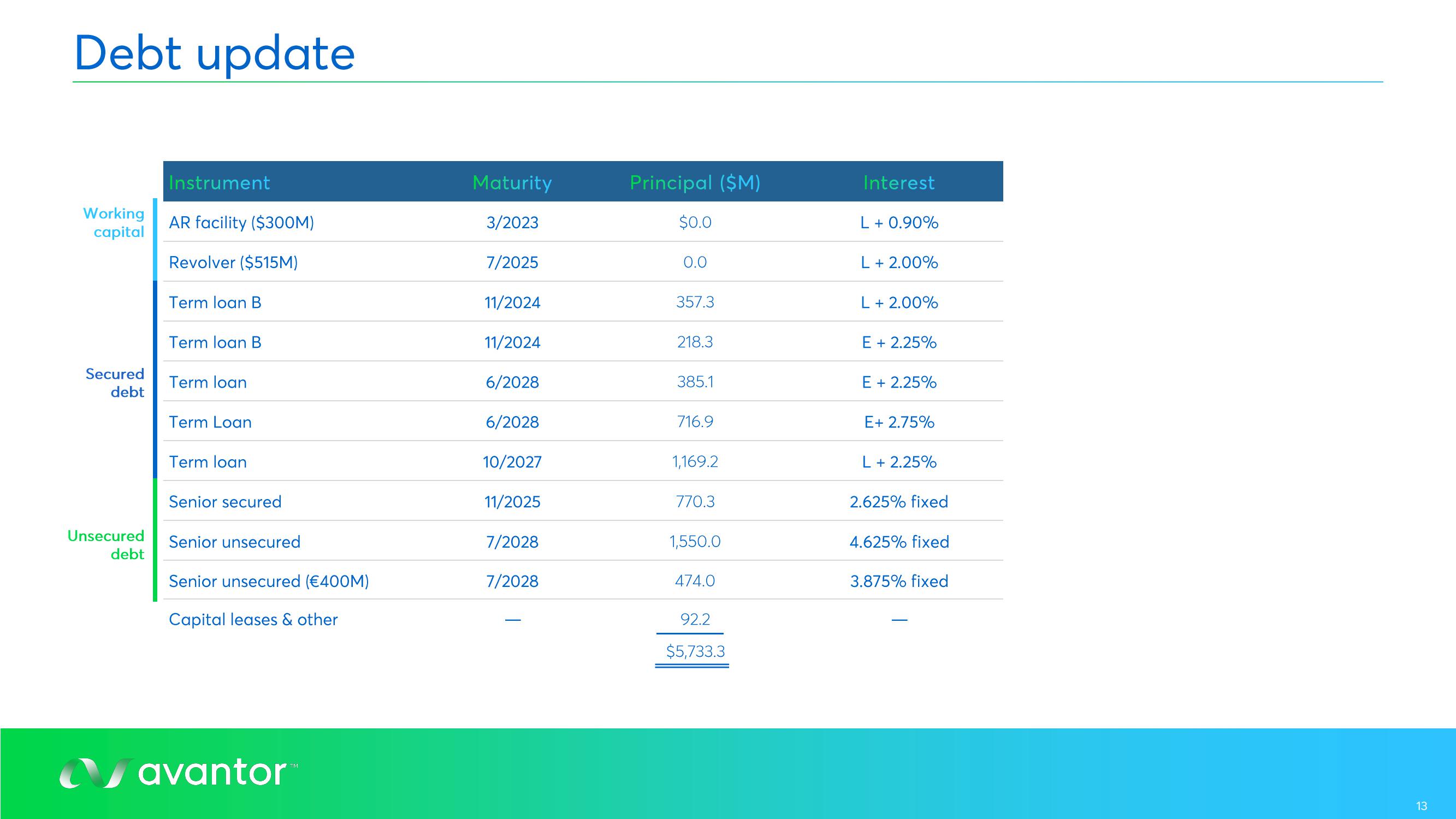 Avantor Results Presentation Deck slide image #13