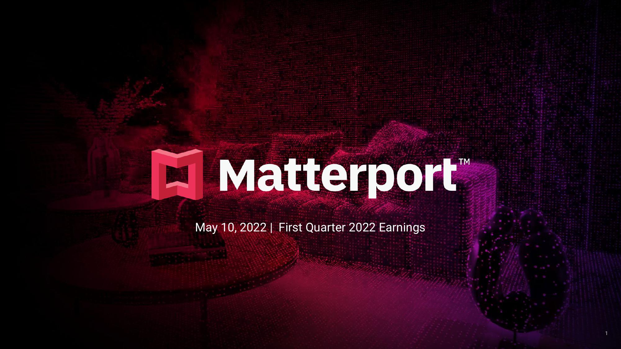 Matterport Results Presentation Deck image