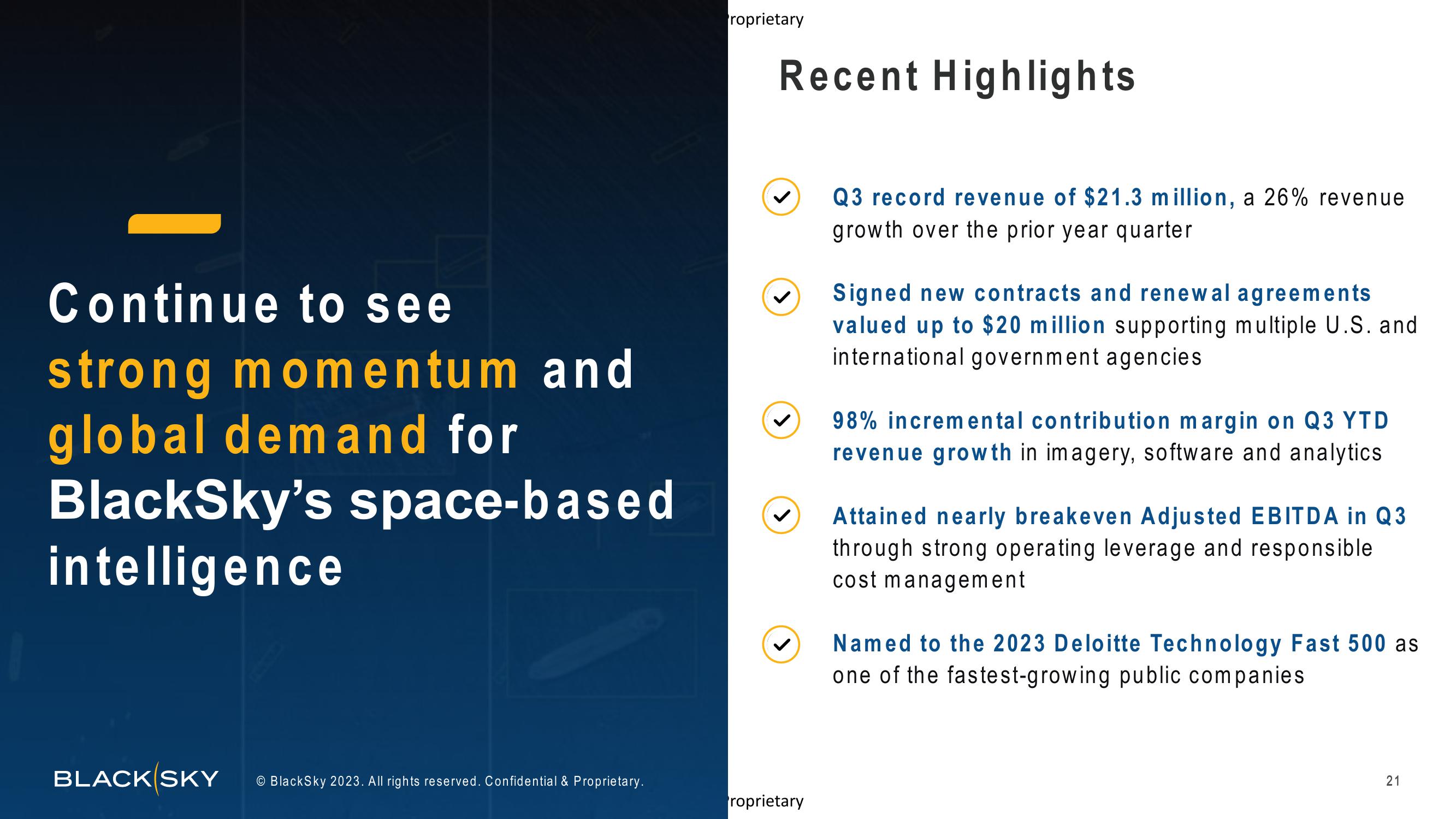 BlackSky Investor Presentation Deck slide image #21