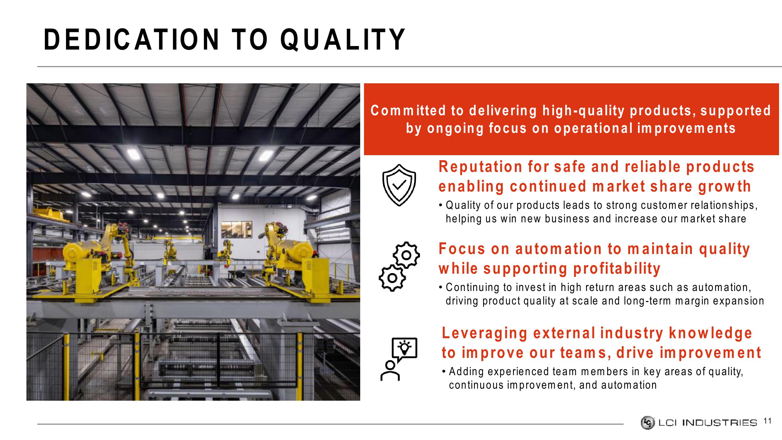 LCI Industries Investor Presentation Deck slide image #11