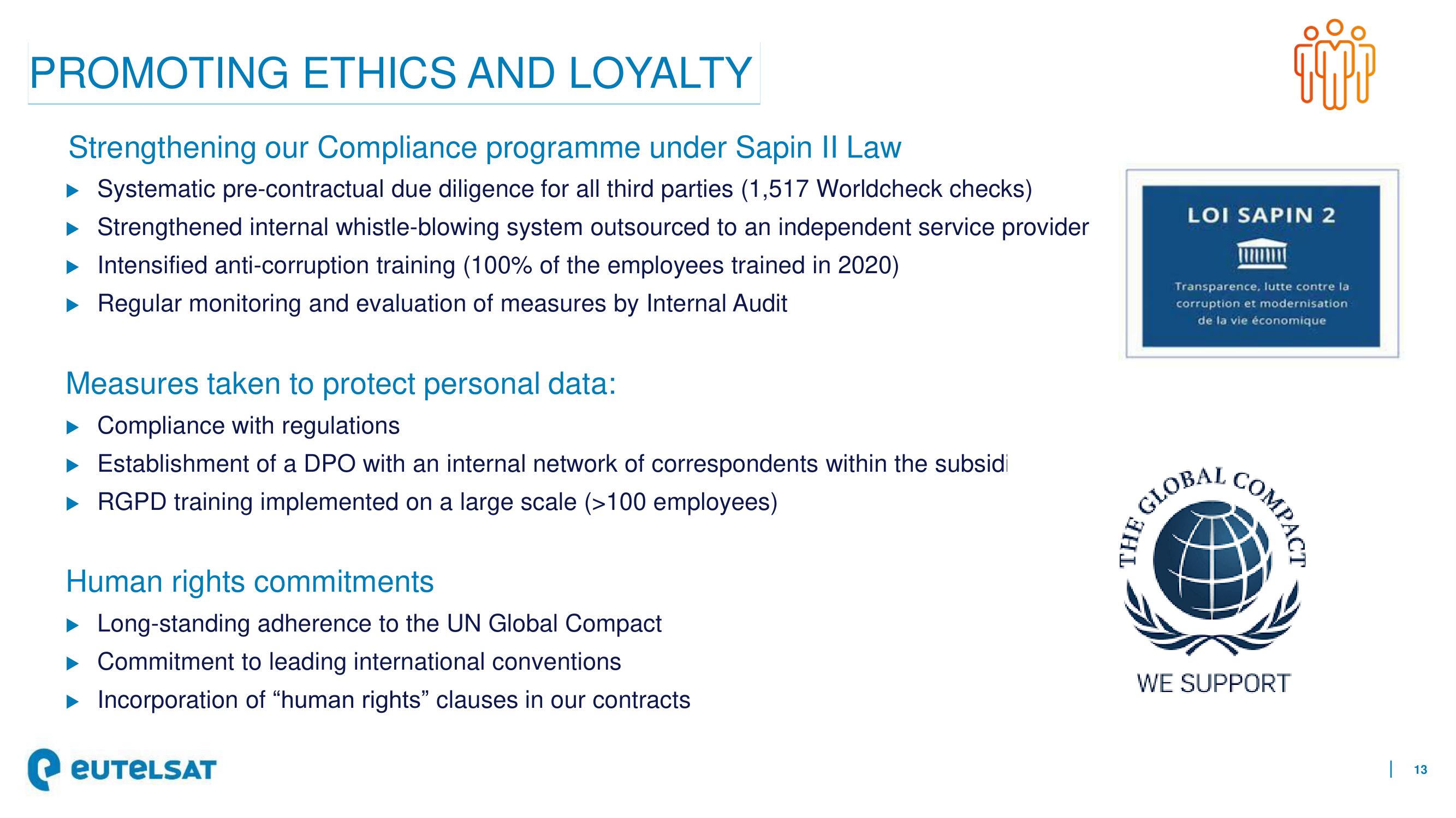 Eutelsat ESG Presentation Deck slide image #13