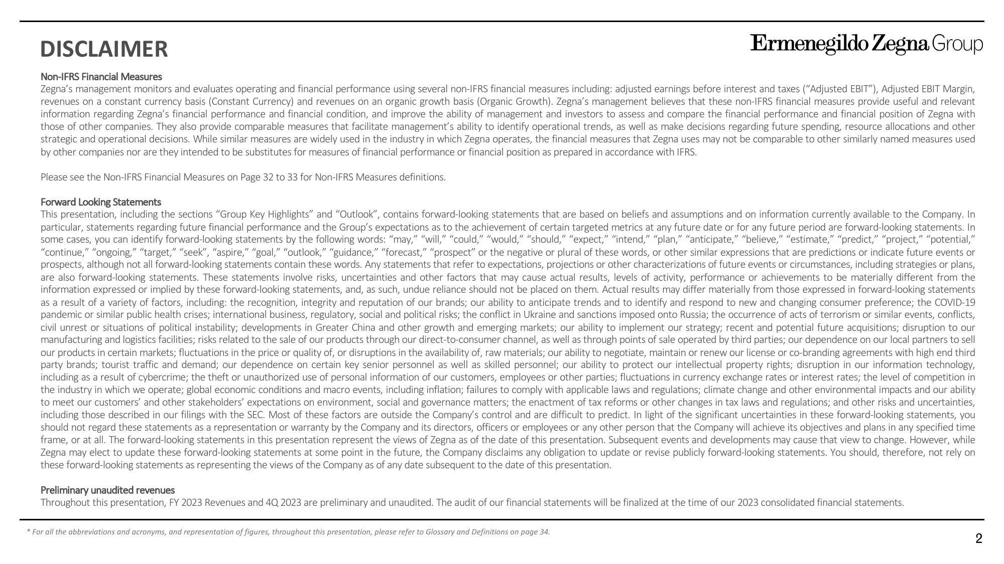 Zegna Results Presentation Deck slide image #2