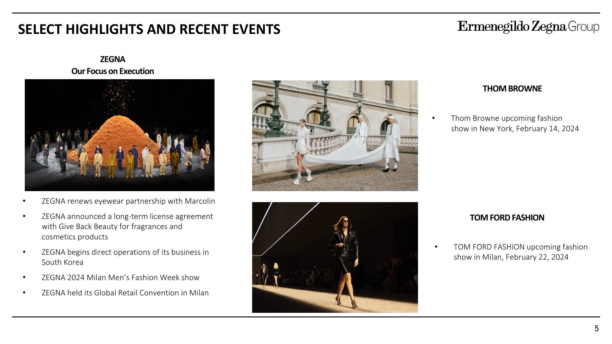 Zegna Results Presentation Deck slide image #5