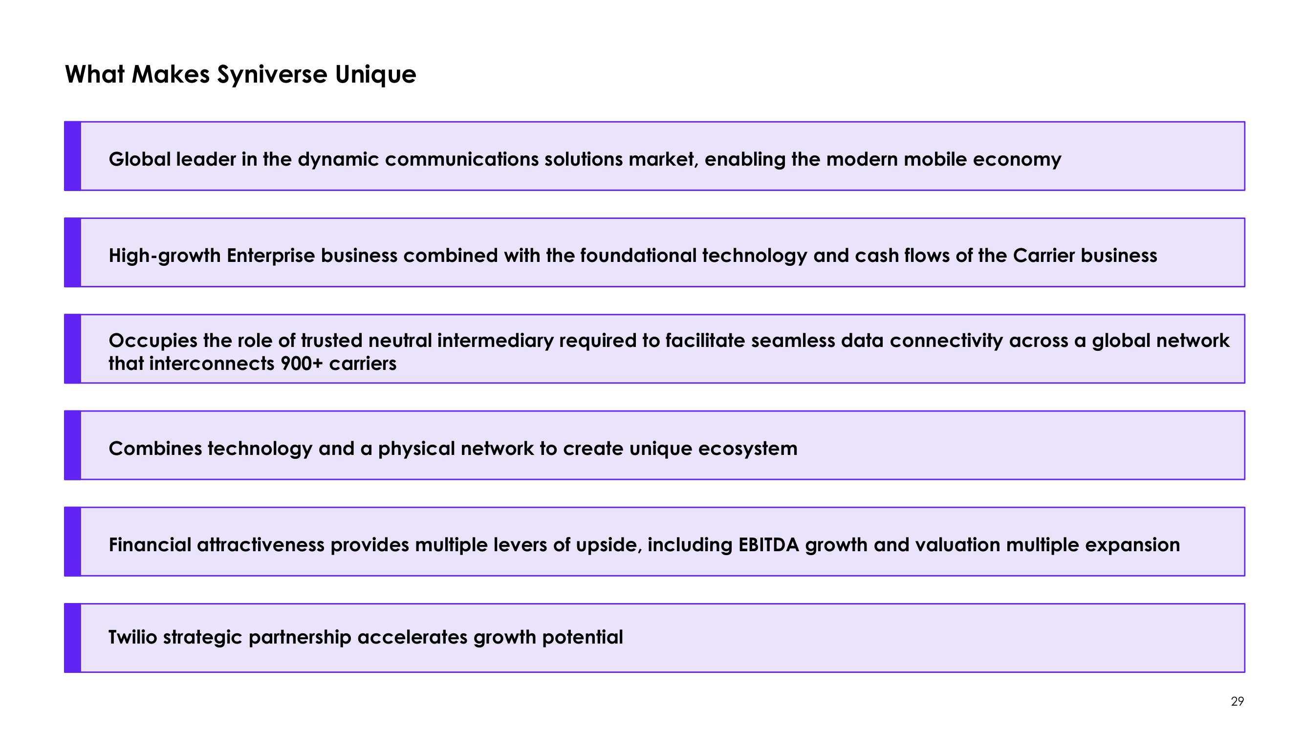 Syniverse SPAC Presentation Deck slide image #30