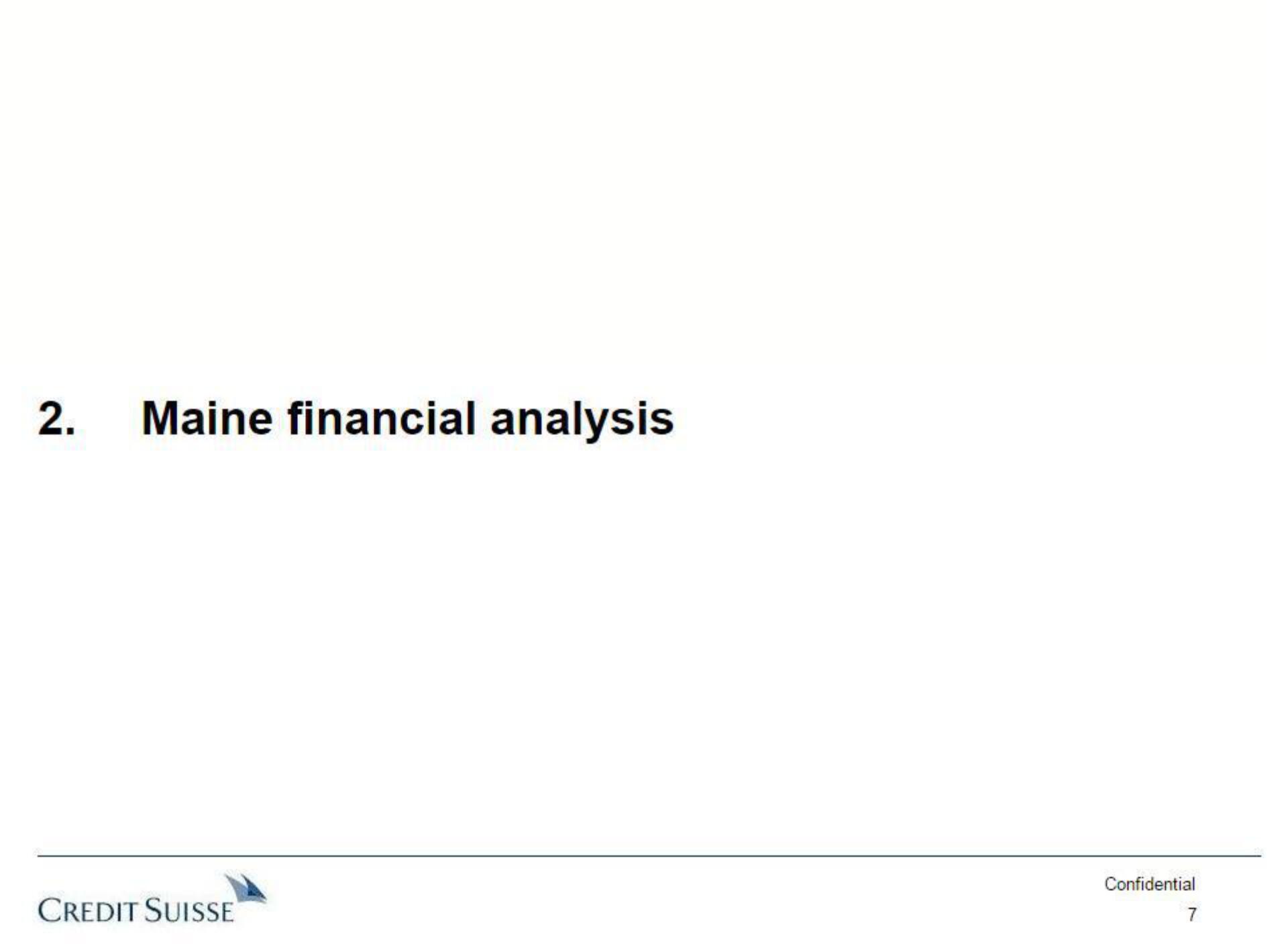 Credit Suisse Investment Banking Pitch Book slide image #8