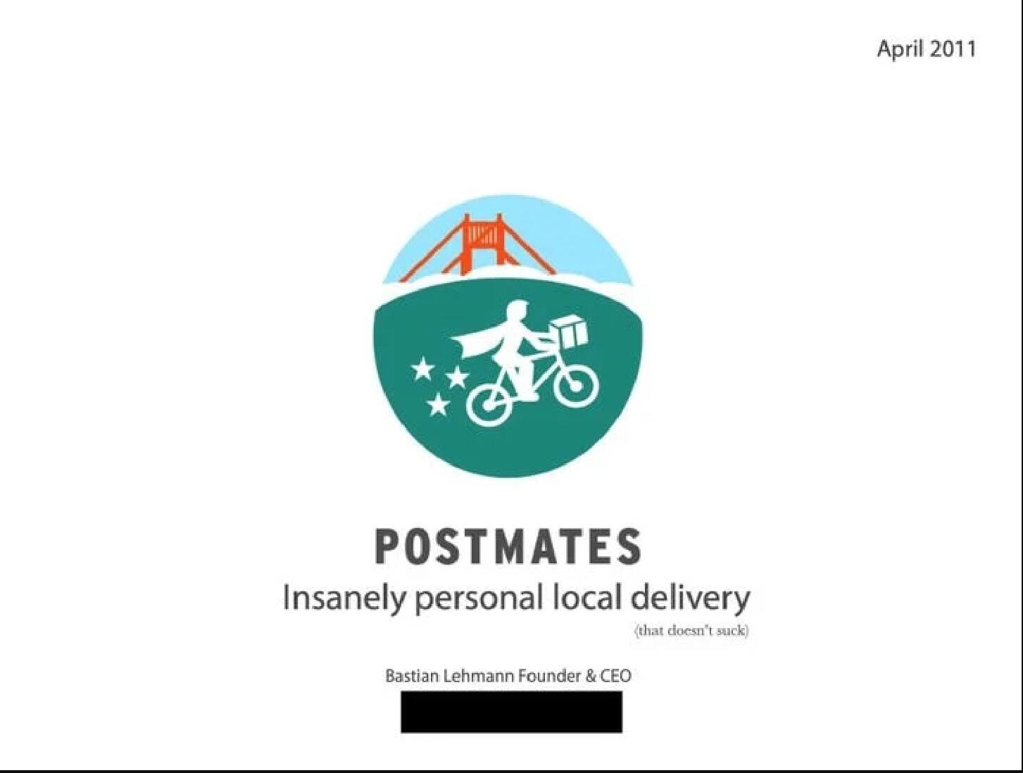 Postmates Start Up Pitch Deck image