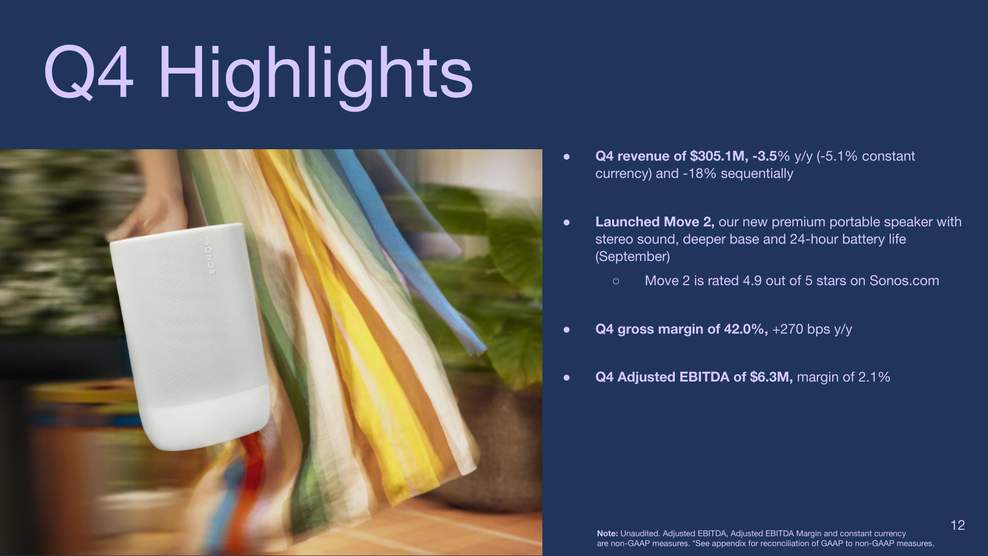 Sonos Results Presentation Deck slide image #12