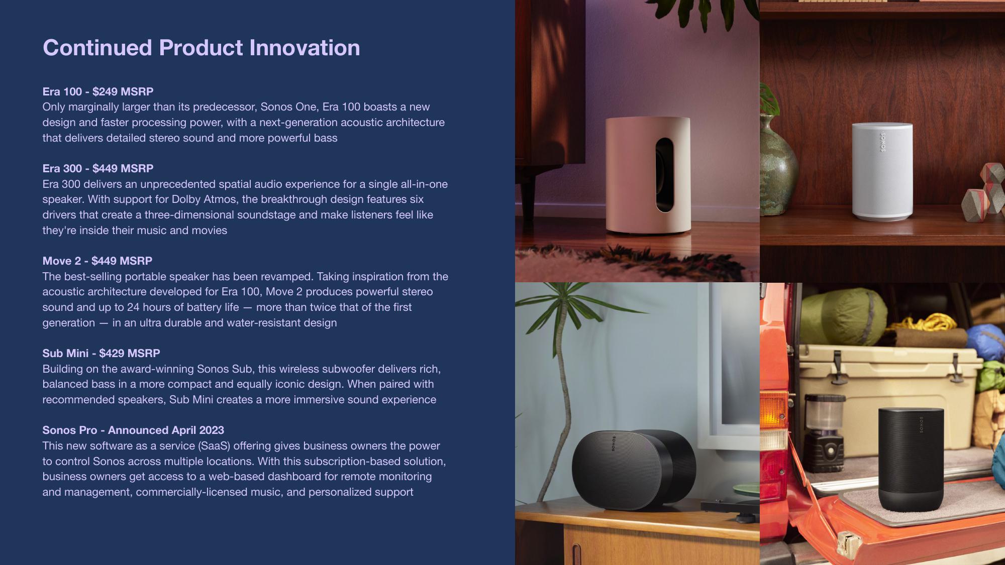 Sonos Results Presentation Deck slide image #4