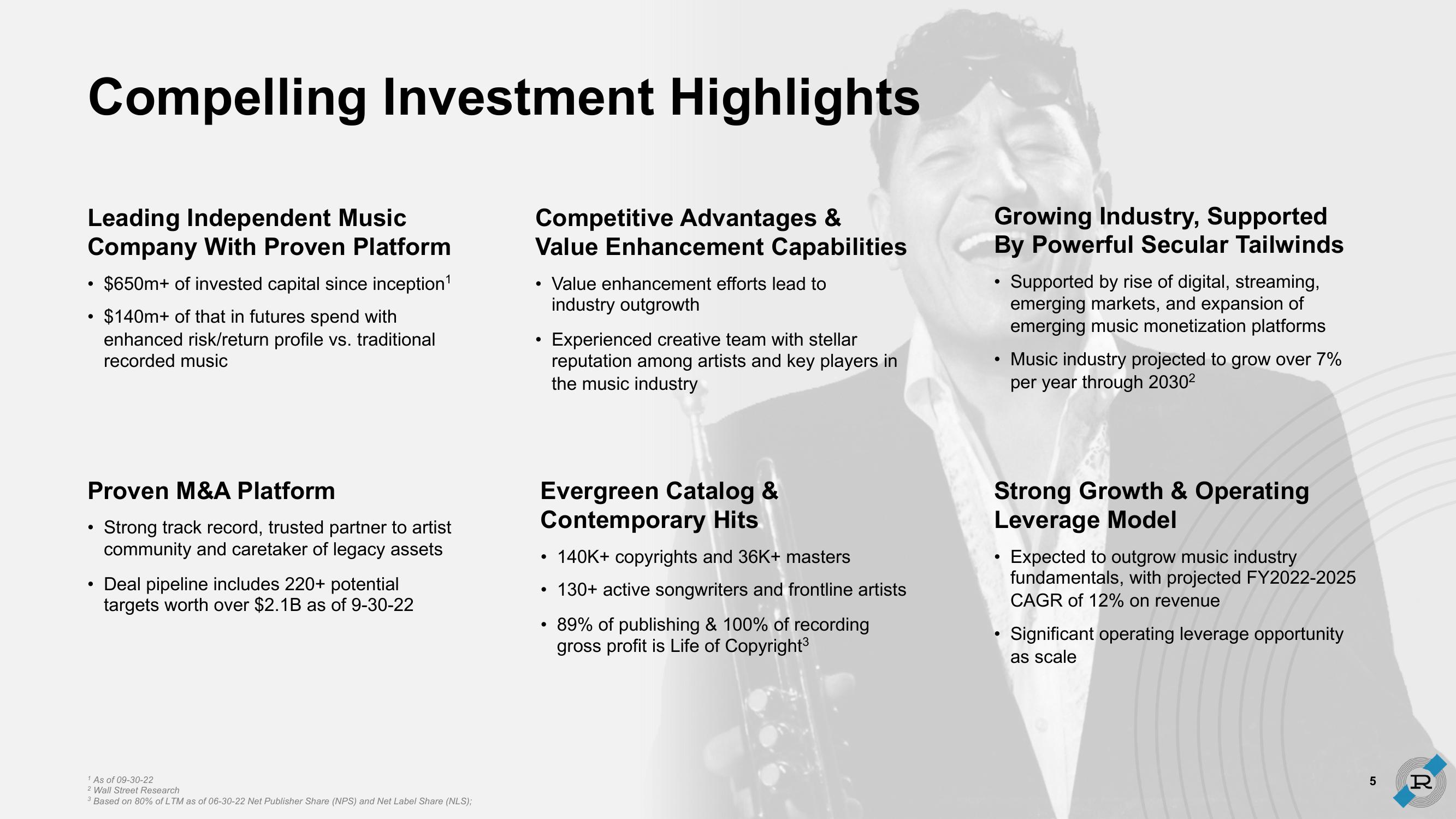 Reservoir Investor Presentation Deck slide image #5