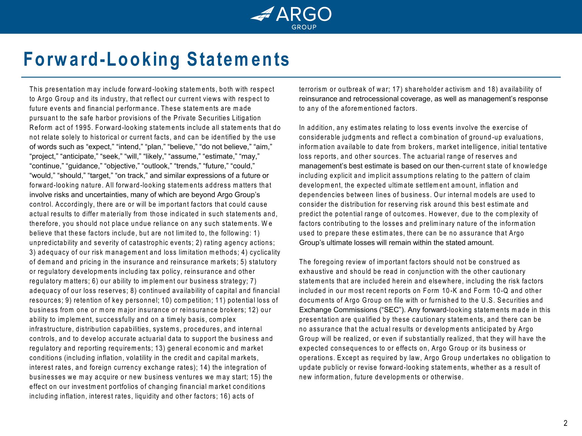 Argo Group: Driving Growth and Value for Shareholders slide image #2