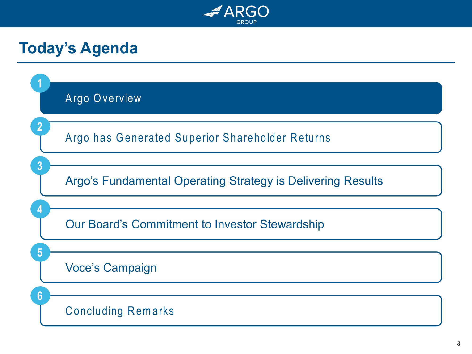 Argo Group: Driving Growth and Value for Shareholders slide image #8