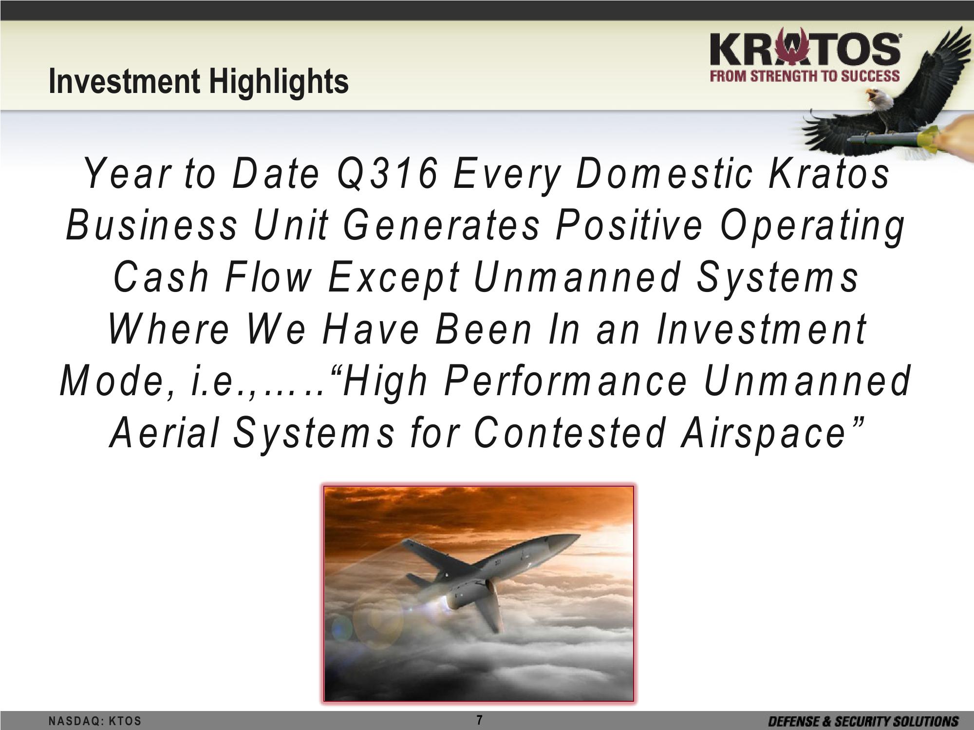 Kratos Defense & Security Solutions, Inc Investor Brief slide image #7