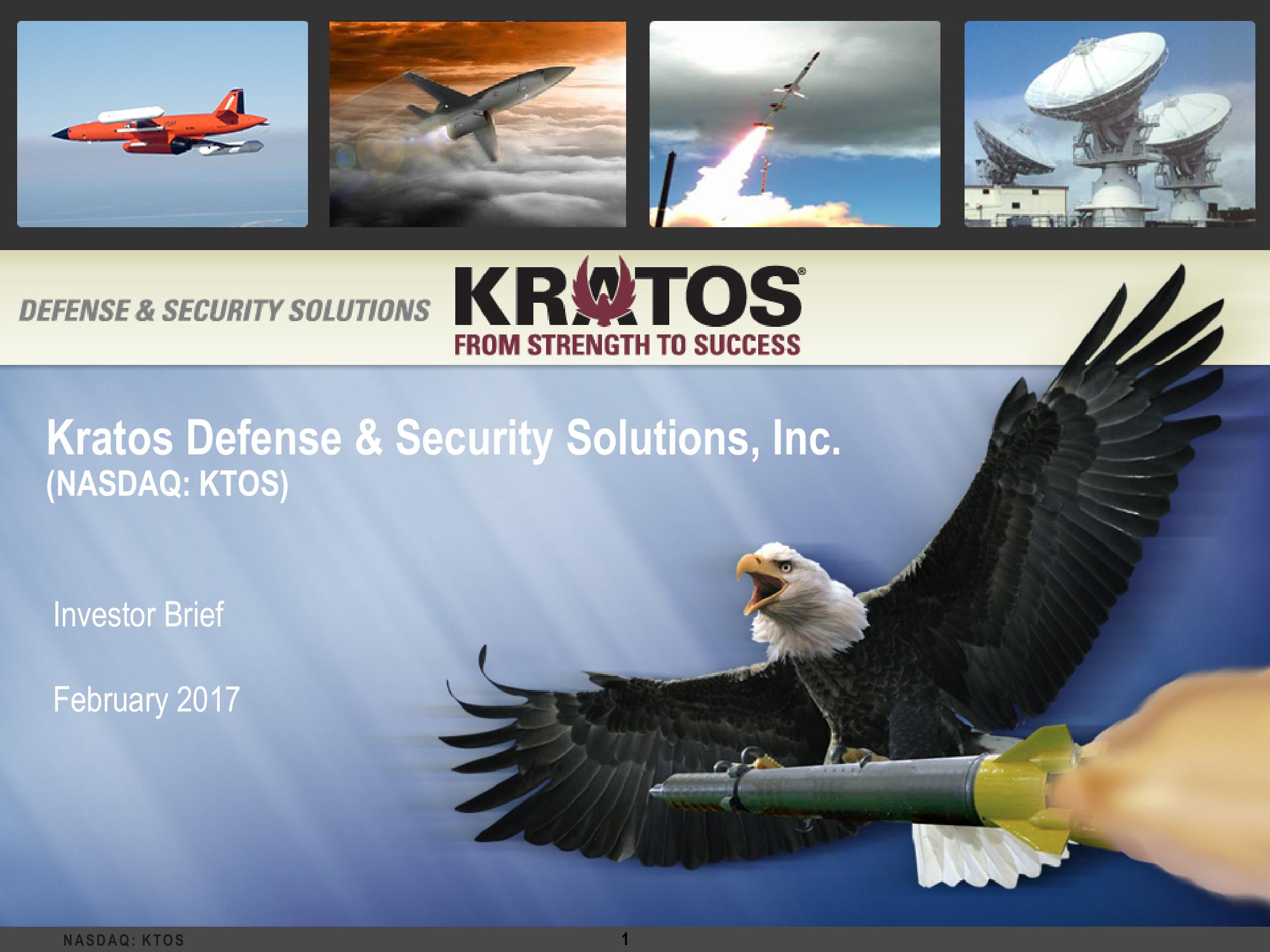 Kratos Defense & Security Solutions, Inc Investor Brief image