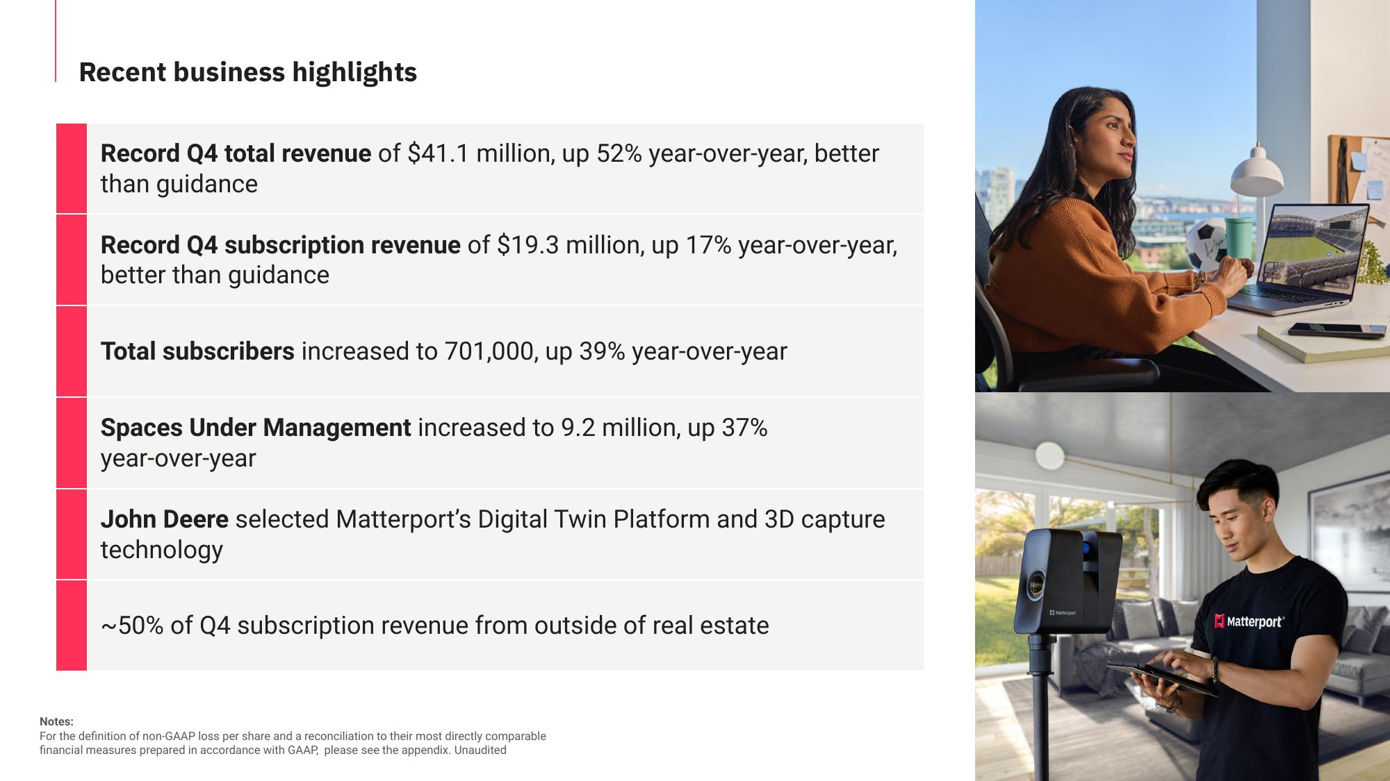 Matterport Results Presentation Deck slide image #3