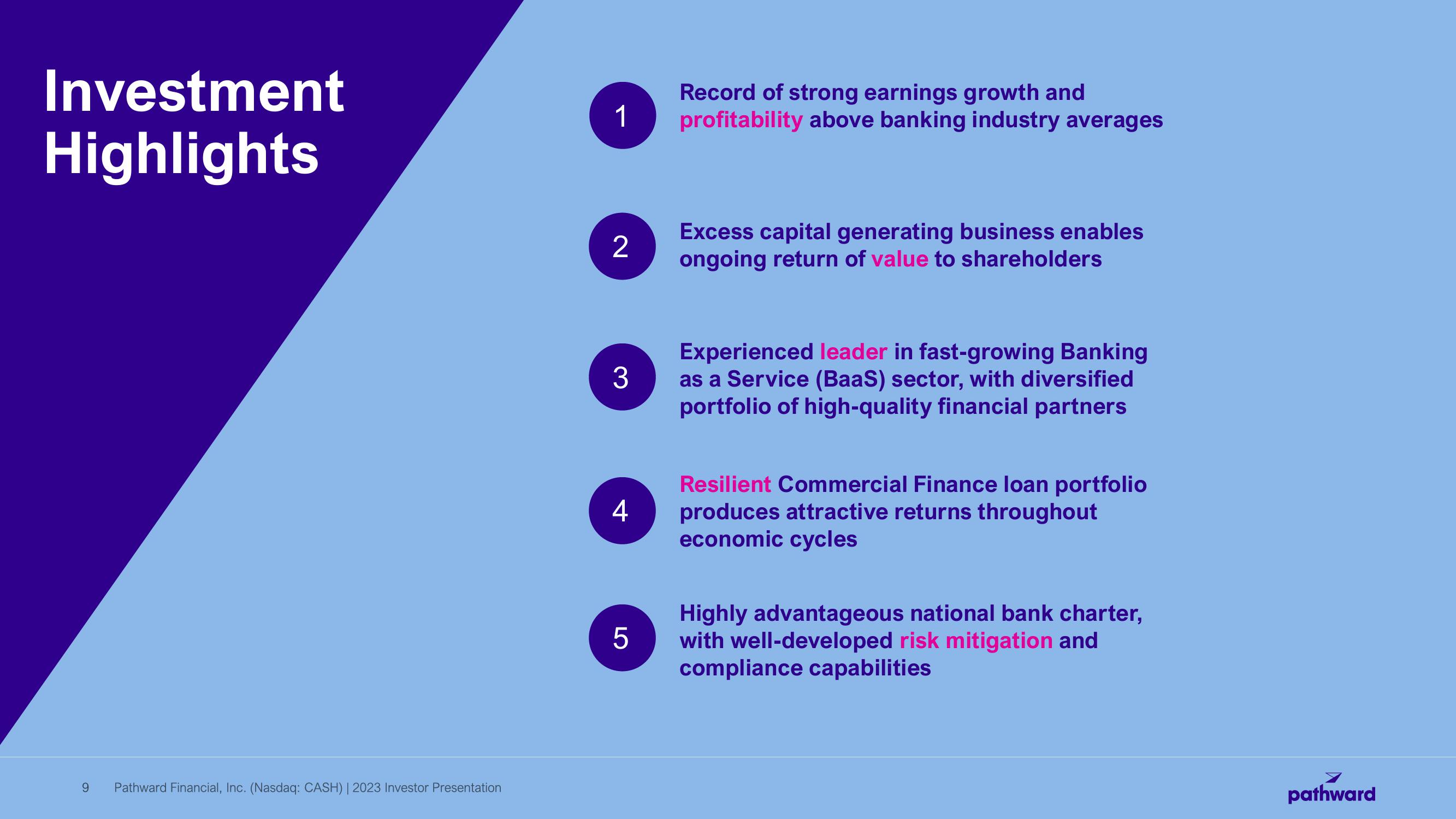 Pathward Financial Investor Presentation Deck slide image #9