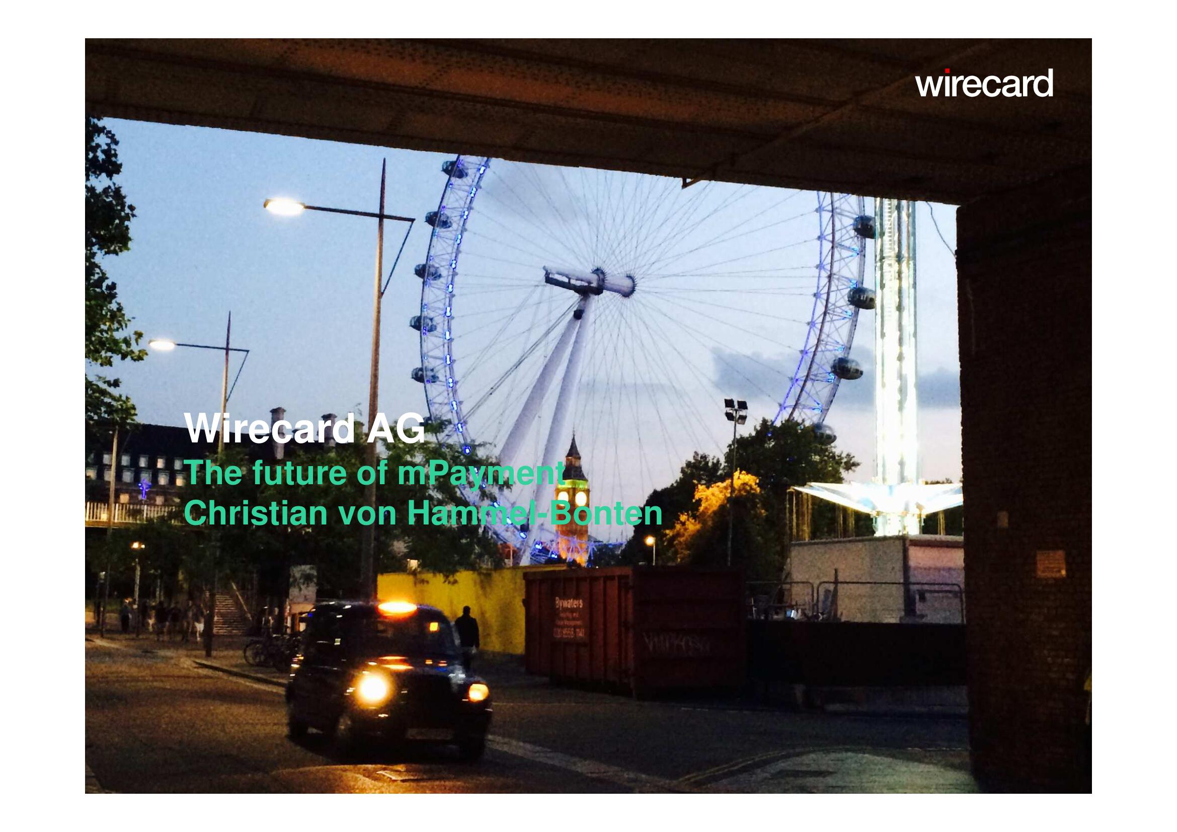 Wirecard Investor Day Presentation Deck slide image #13