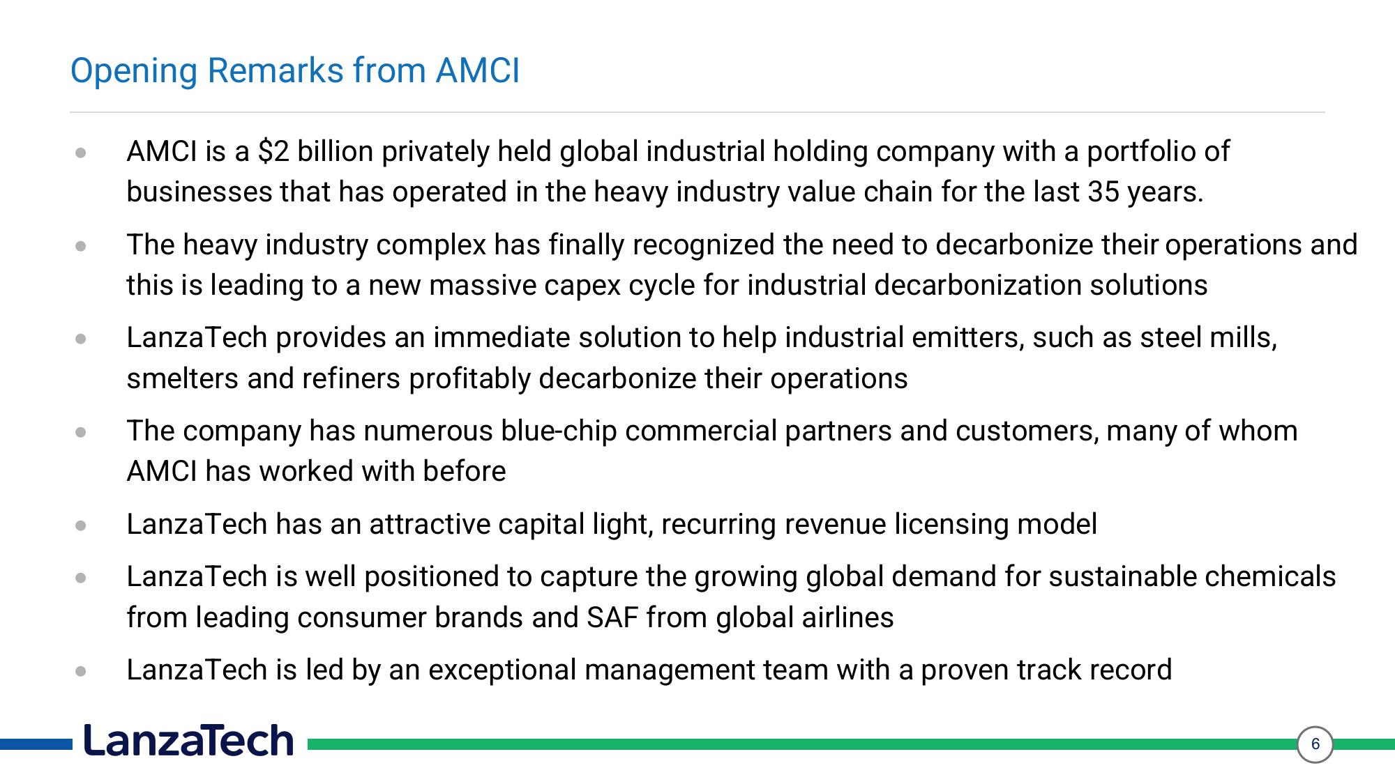 LanzaTech Investor Presentation Deck slide image #6