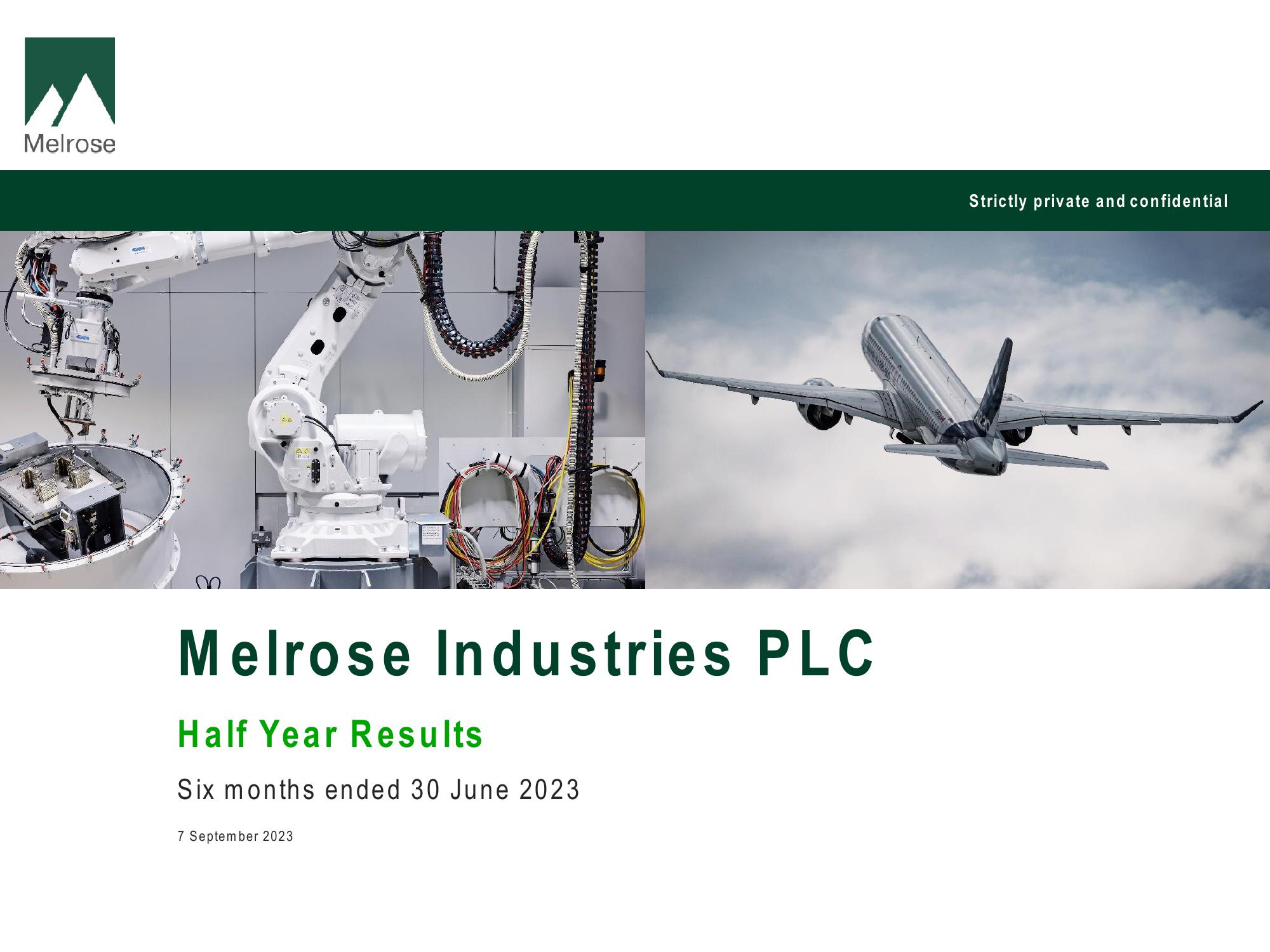 Melrose Results Presentation Deck image