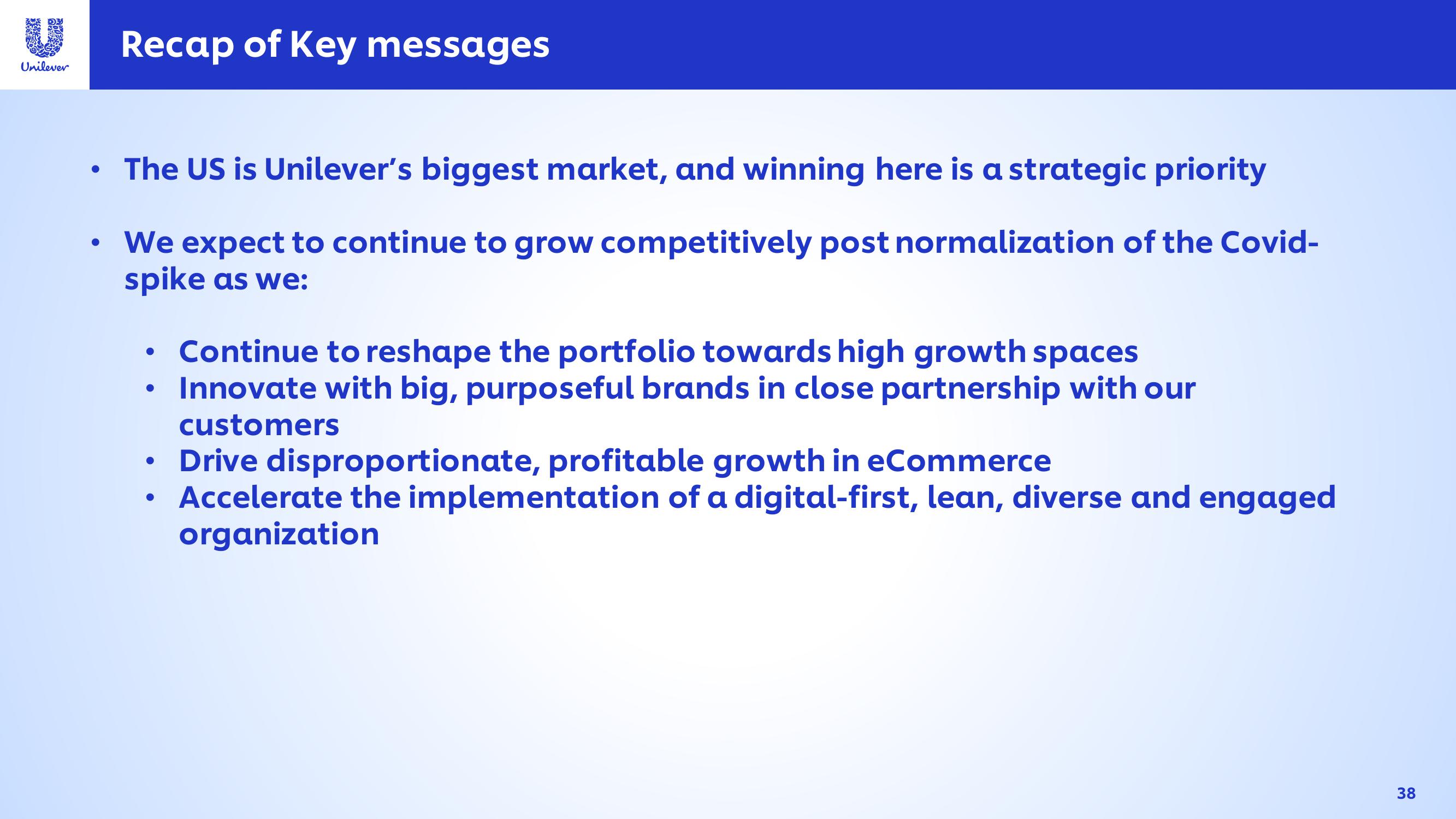 Unilever Investor Event Presentation Deck slide image #38