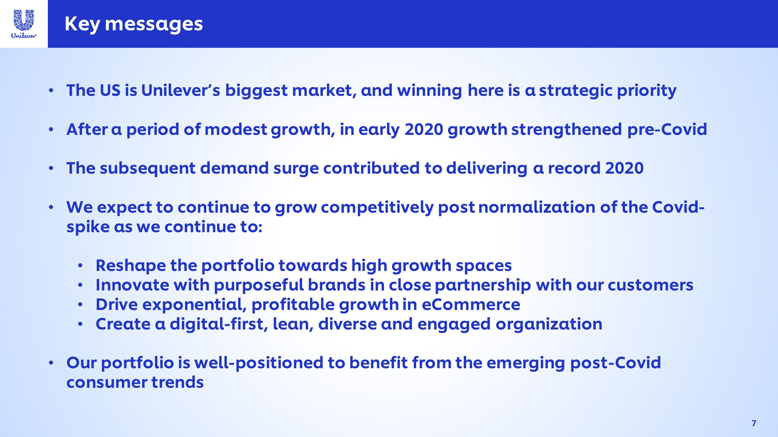 Unilever Investor Event Presentation Deck slide image #7