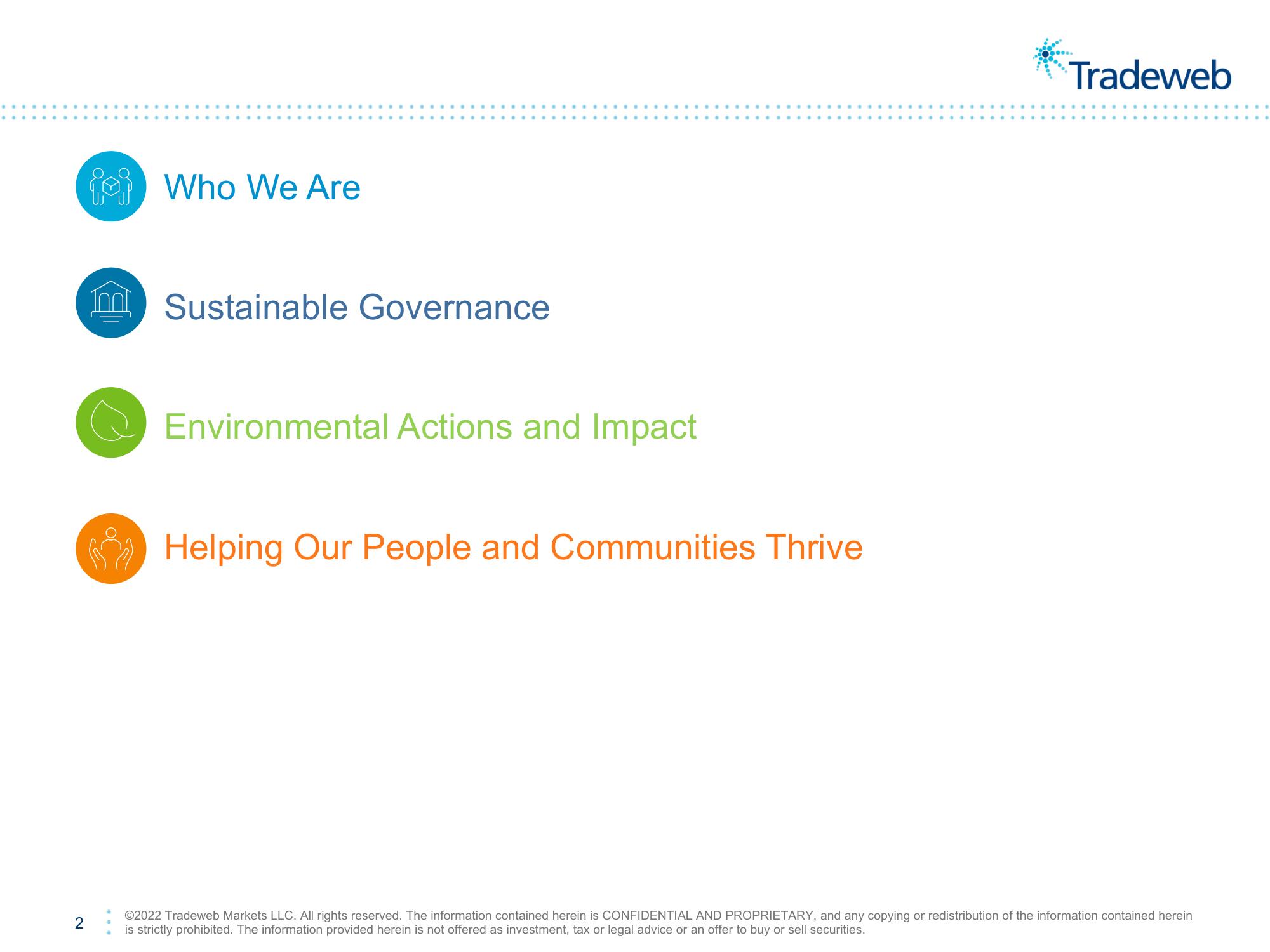 Tradeweb ESG Presentation Deck slide image #2