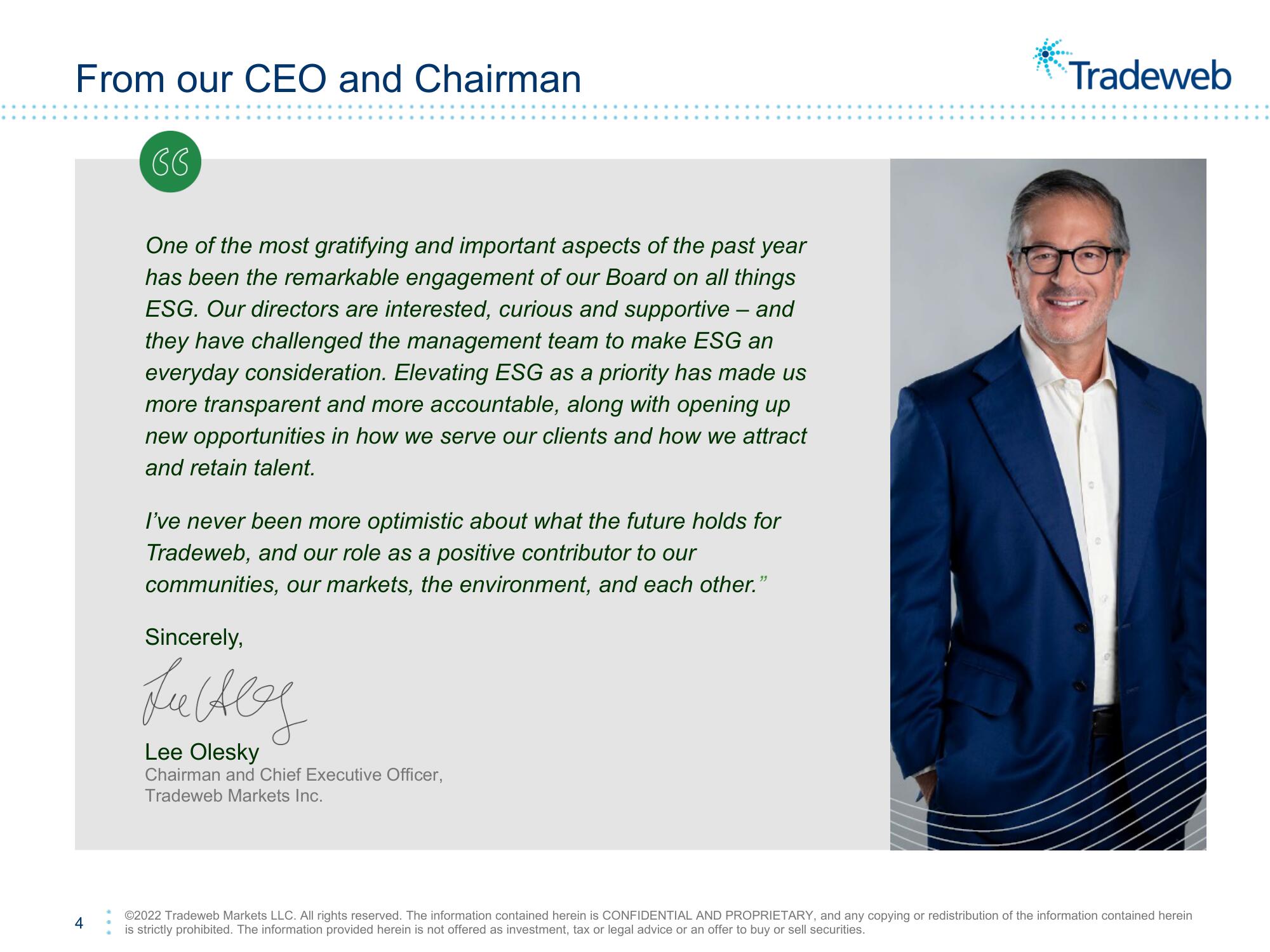 Tradeweb ESG Presentation Deck slide image #4