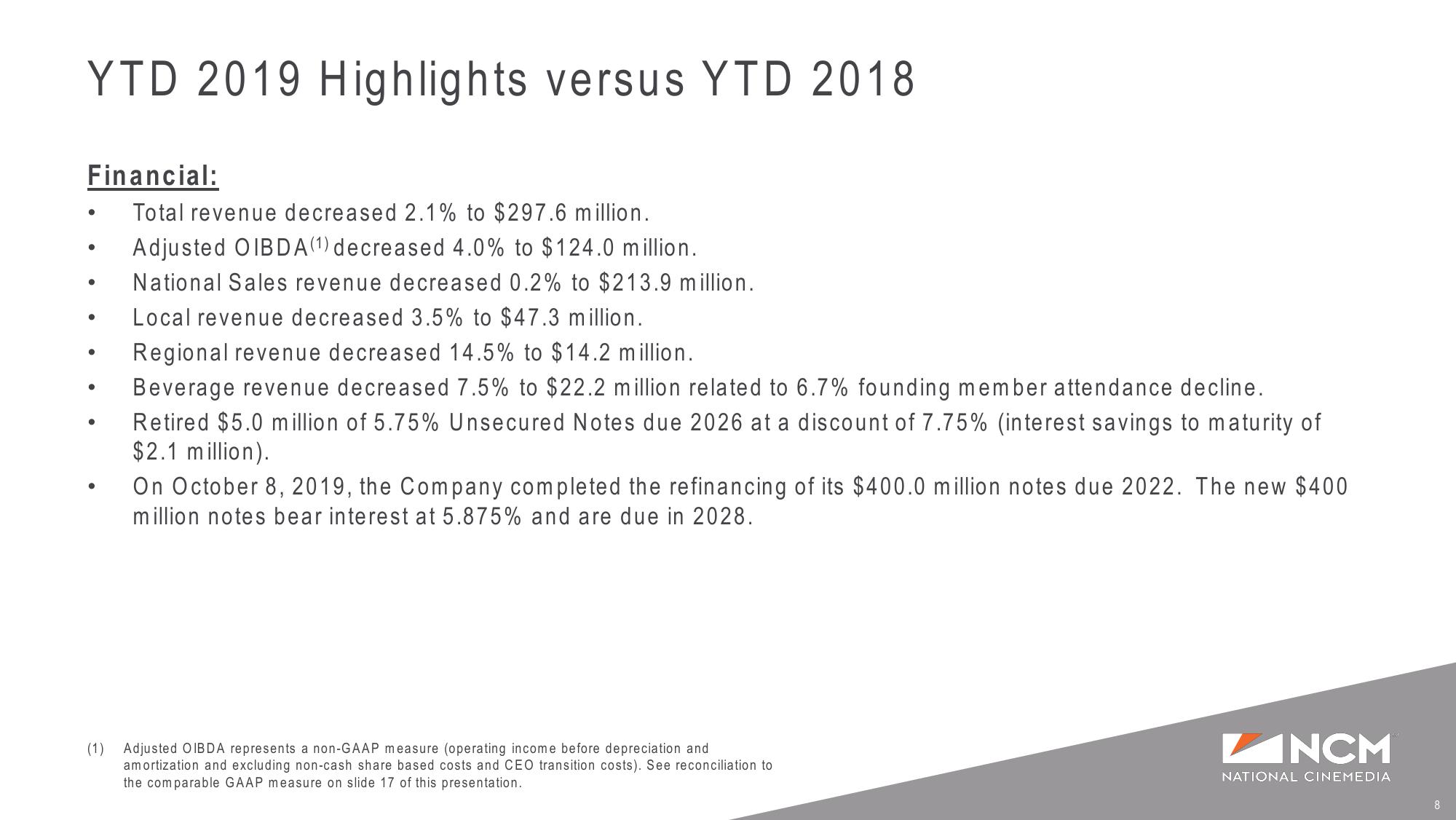 Q3’19 Earnings Supplemental Presentation slide image #8