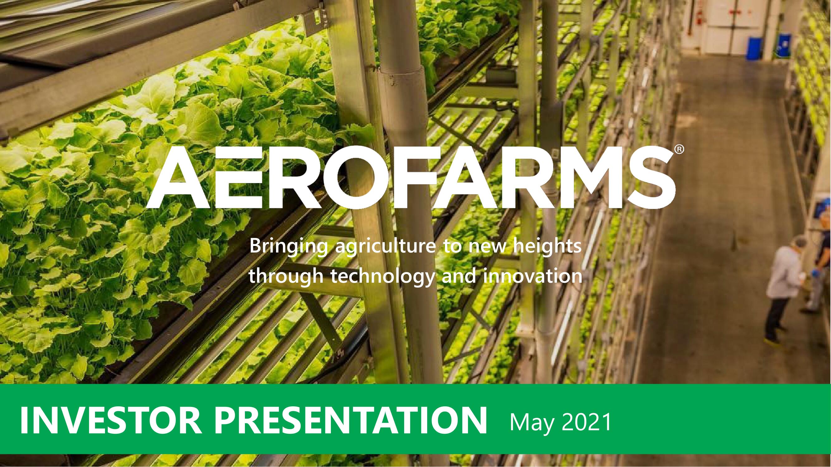 AeroFarms SPAC Presentation Deck image