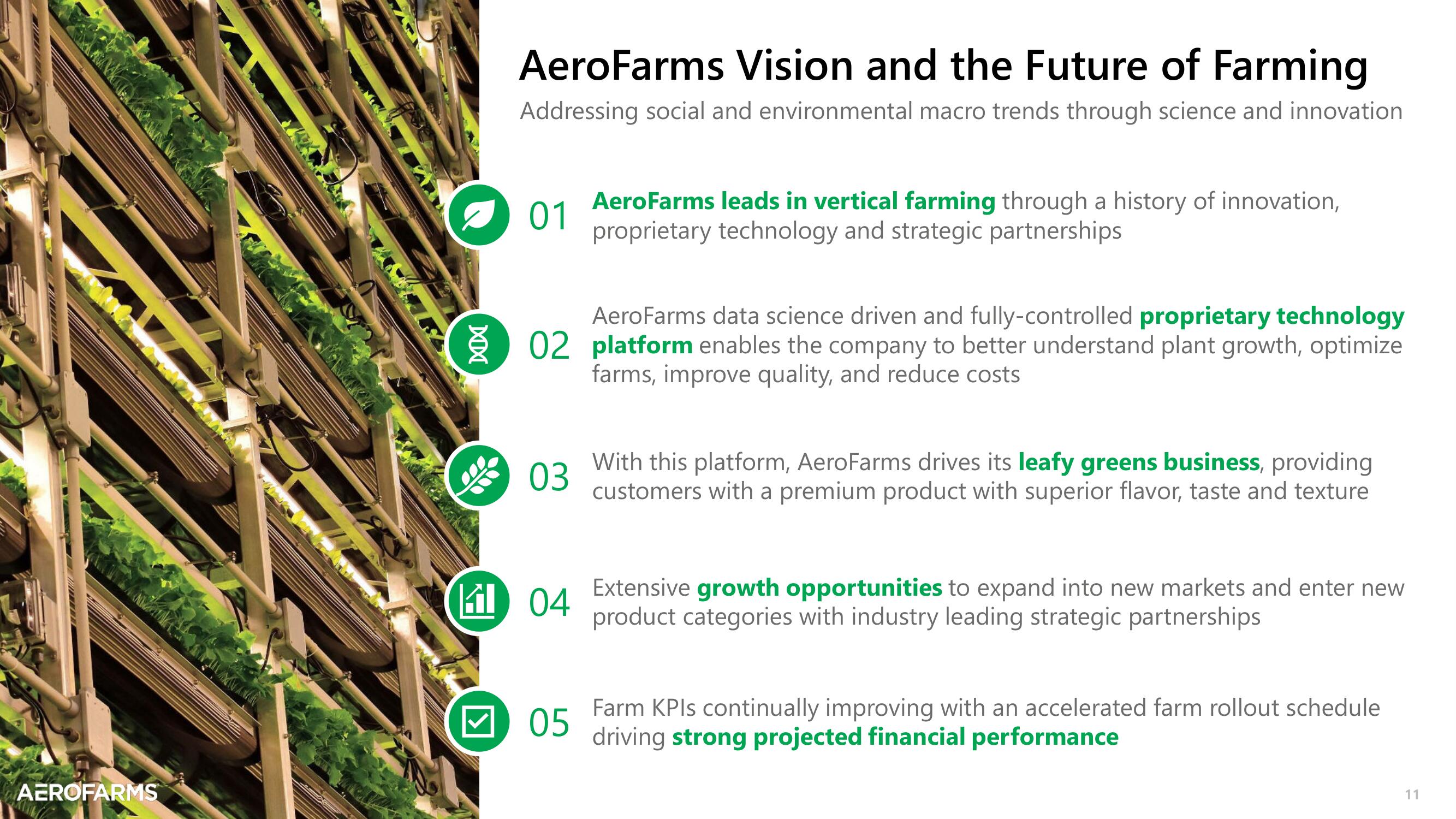 AeroFarms SPAC Presentation Deck slide image #11