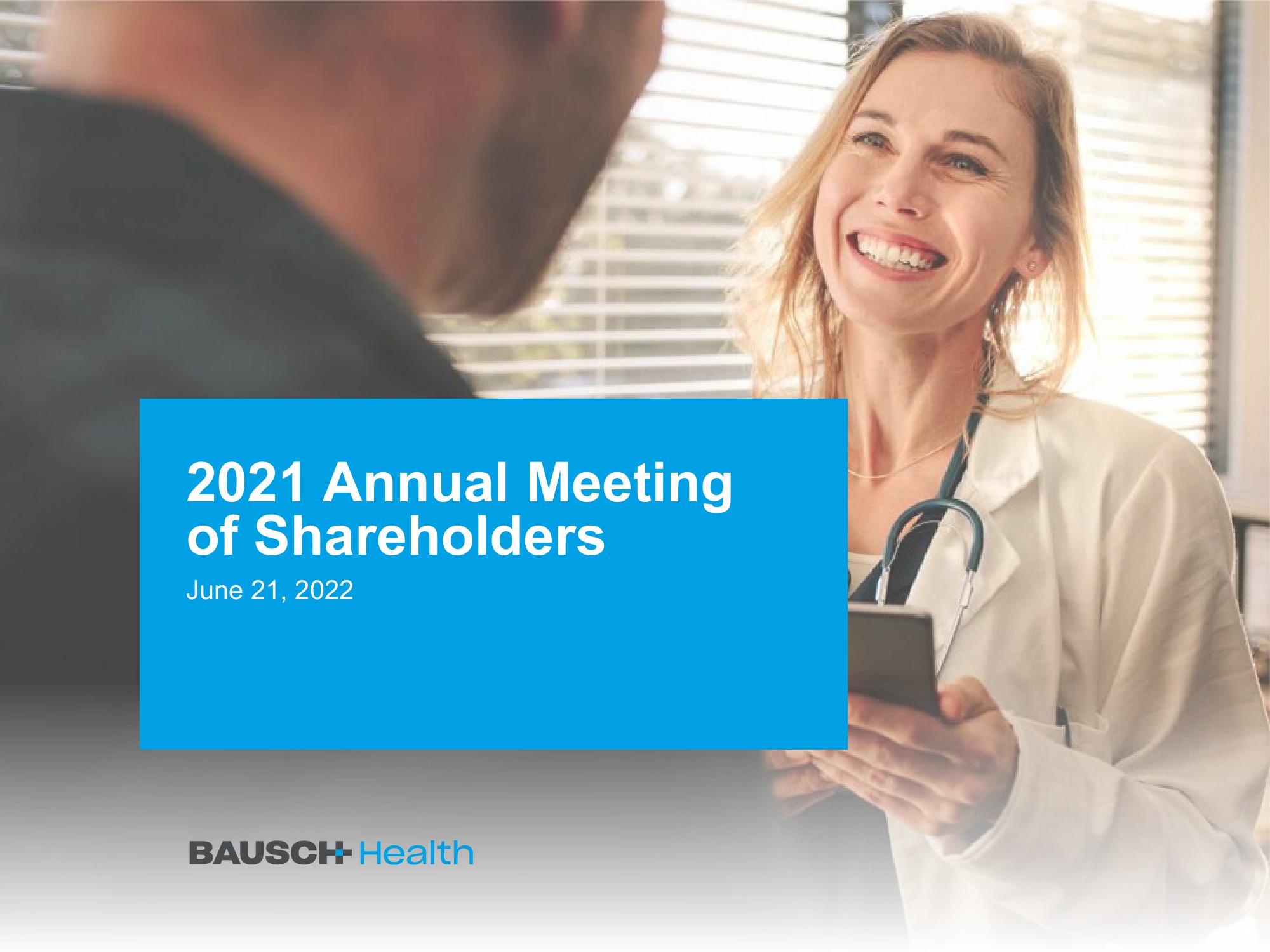 Bausch Health Companies Shareholder Engagement Presentation Deck image