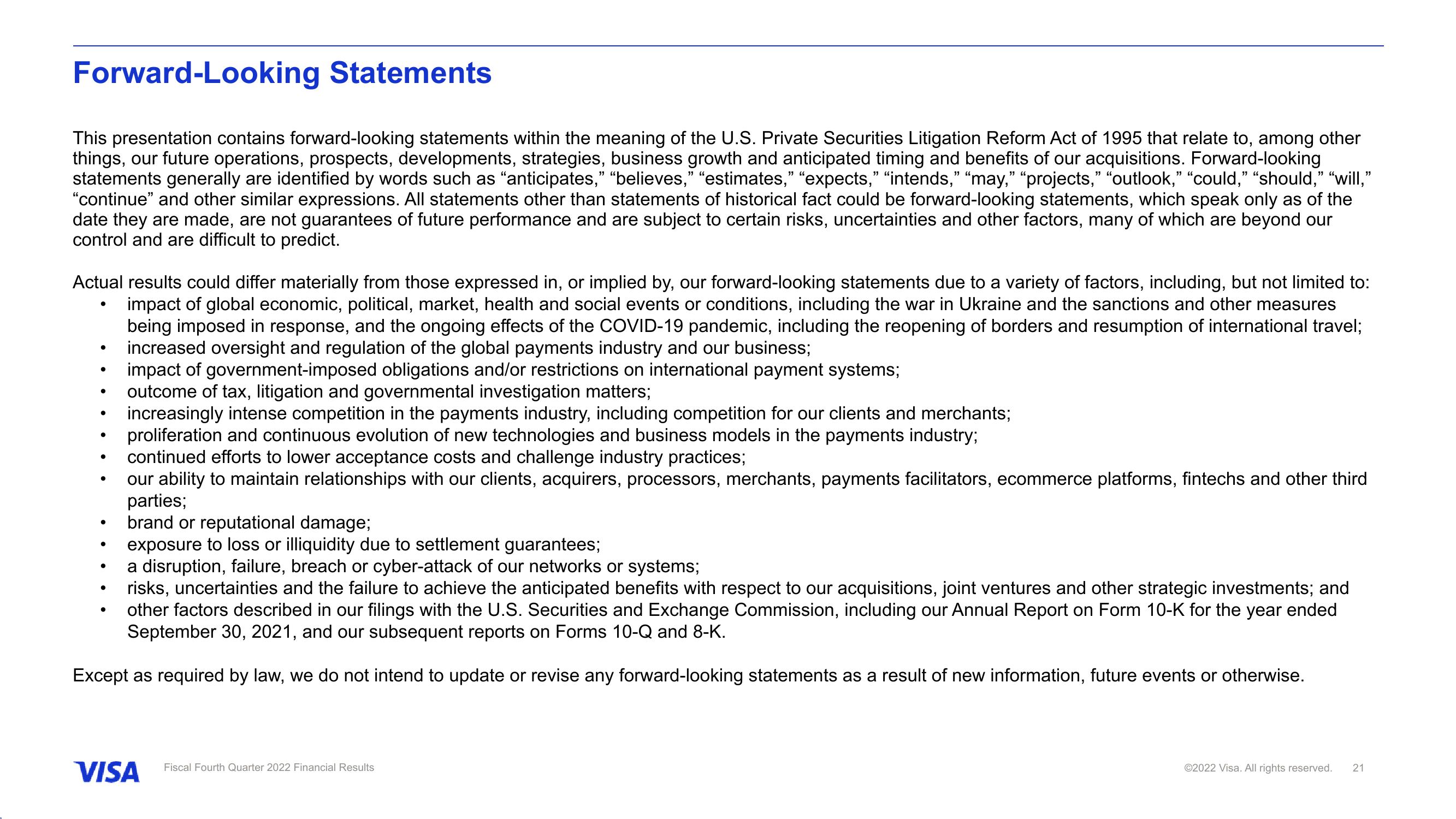 Fiscal Fourth Quarter 2022 Financial Results slide image #22