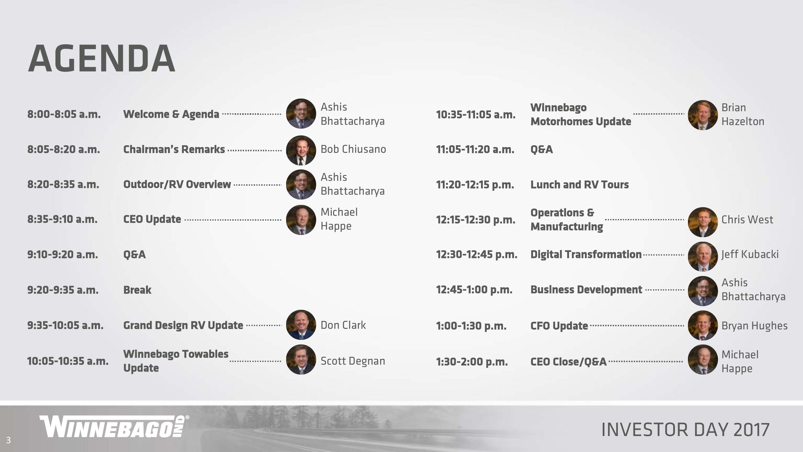 Winnebago Industries Investor Day 2017 slide image #3