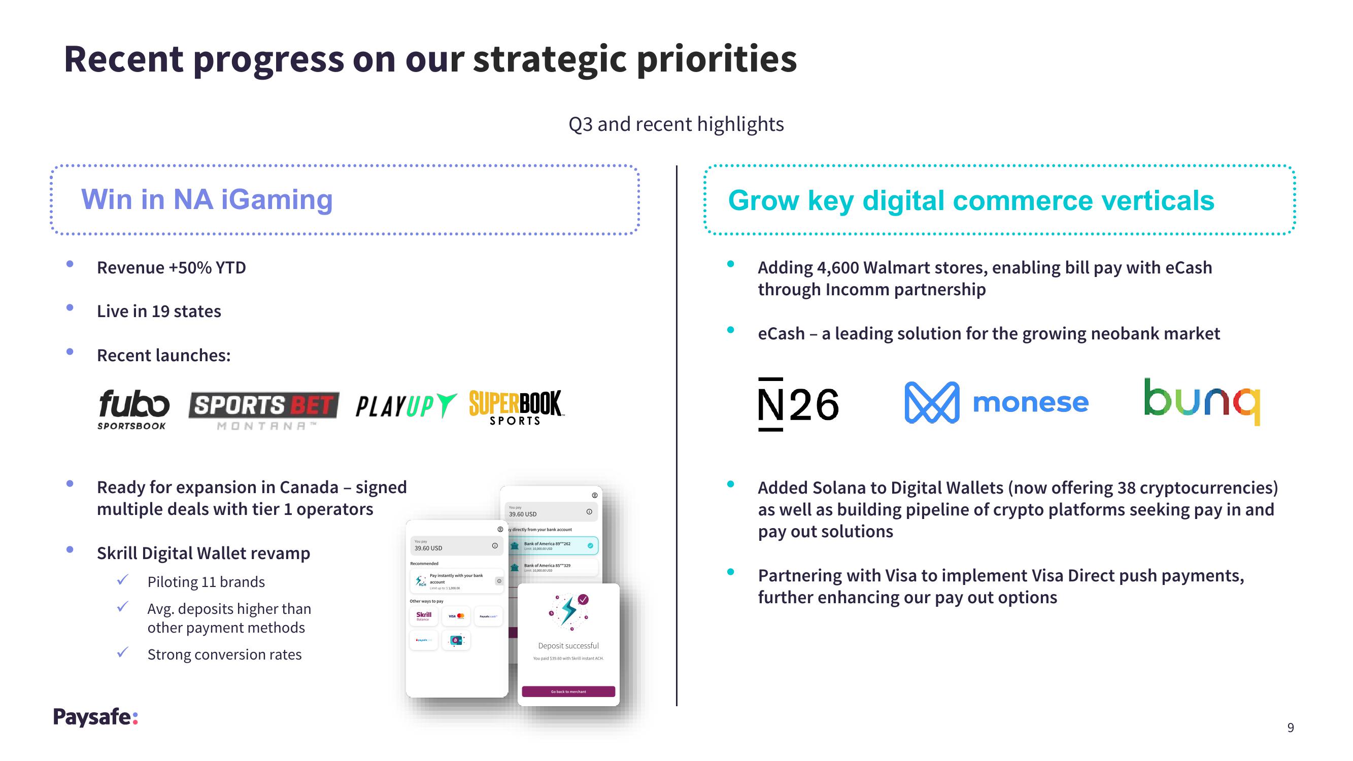 Paysafe Results Presentation Deck slide image #9