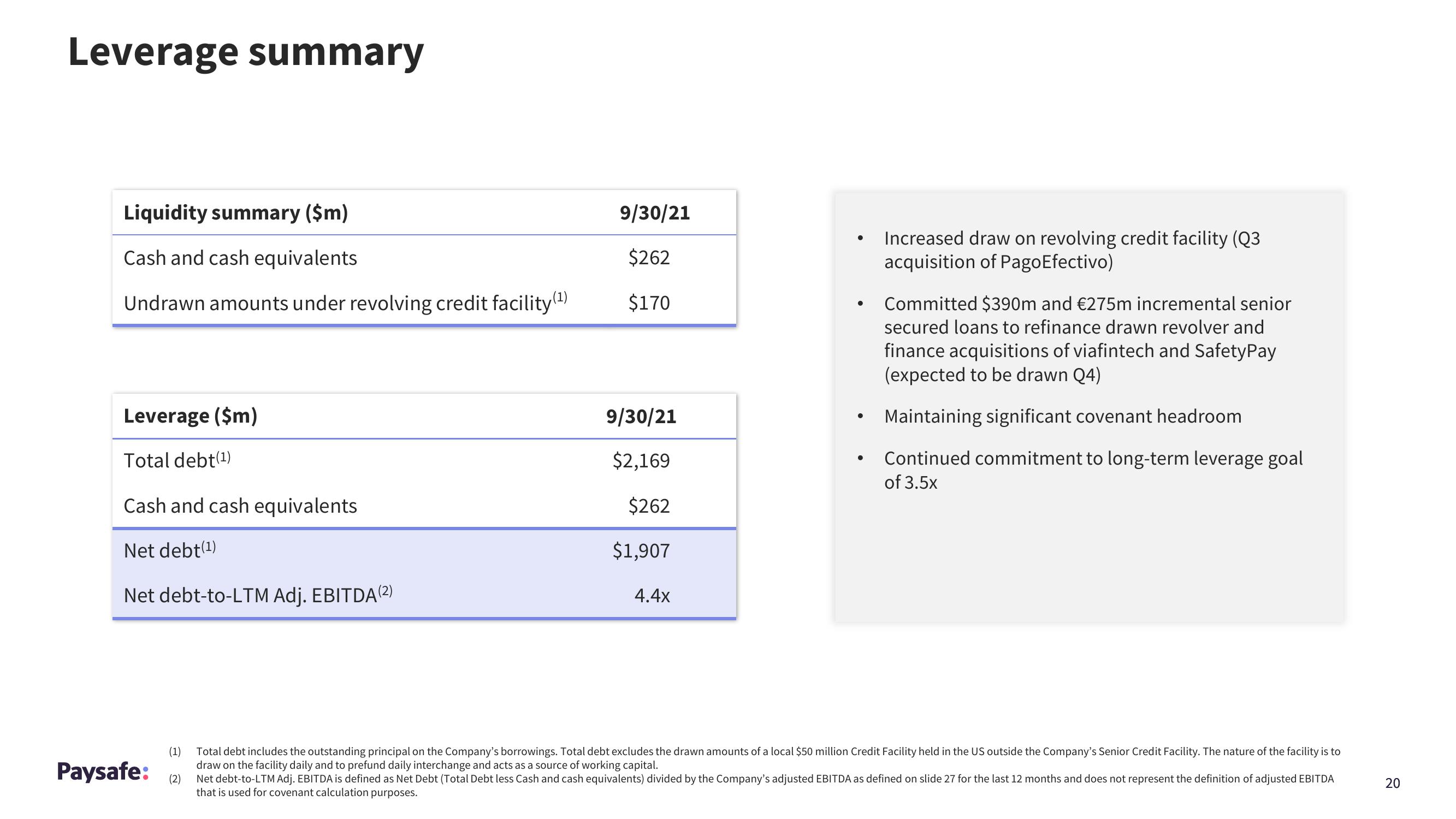 Paysafe Results Presentation Deck slide image #20