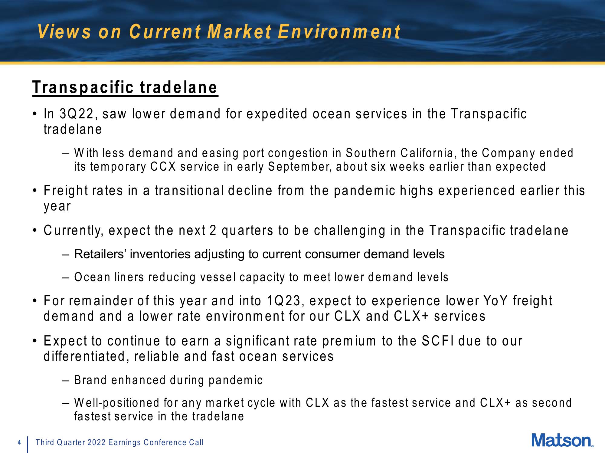 Matson Results Presentation Deck slide image #4