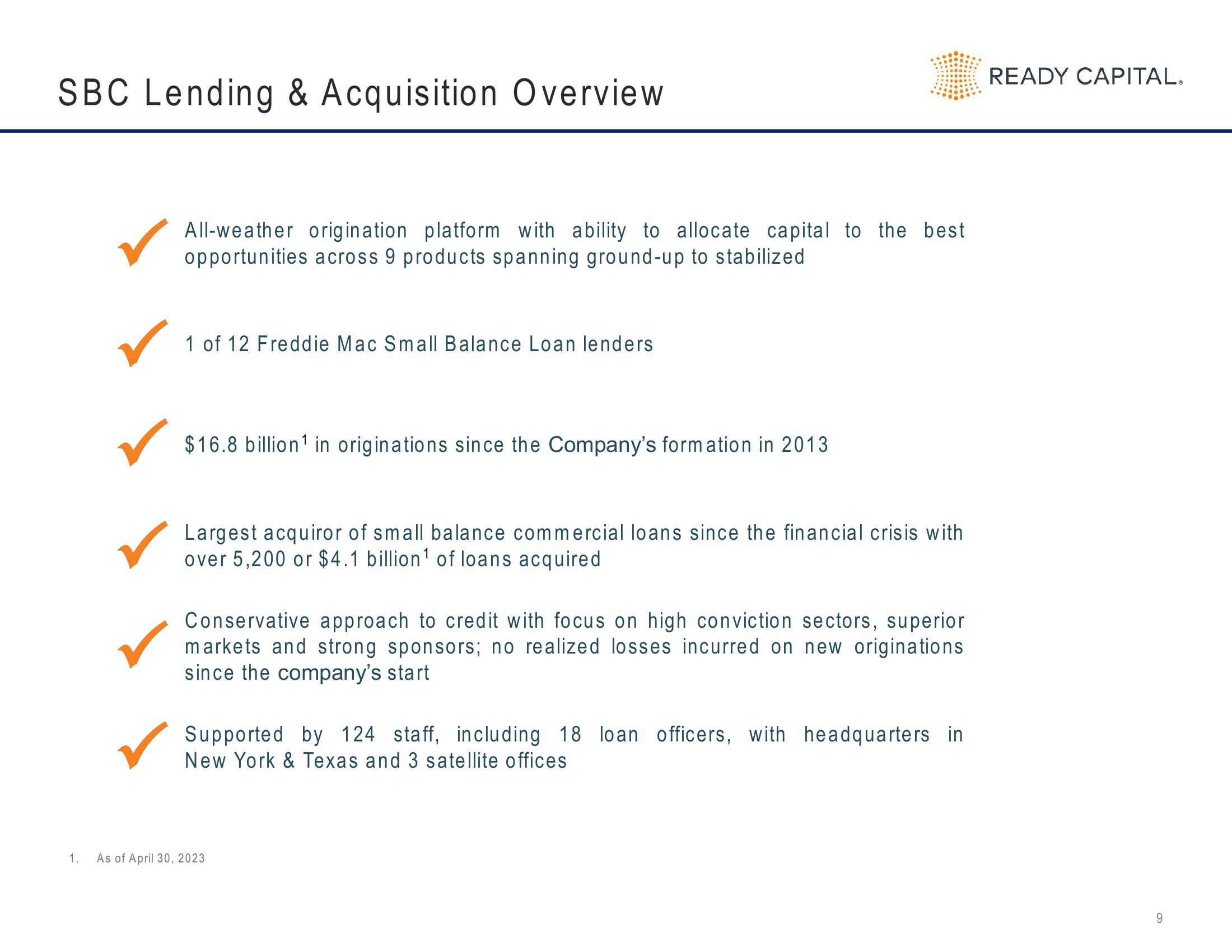 Ready Capital Investor Presentation Deck slide image #9